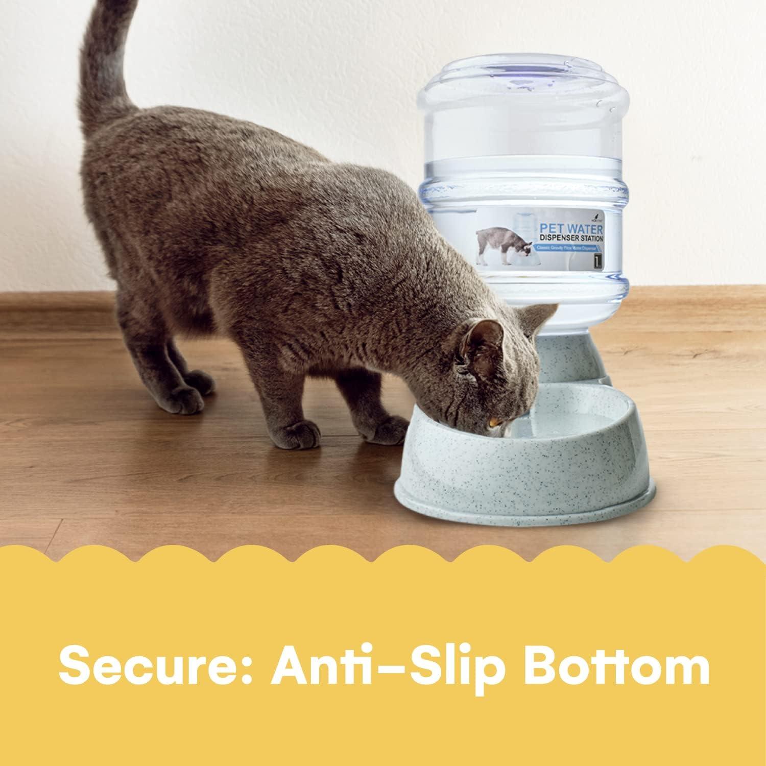 Automatic Pet Water Dispenser/Feeder | 1 And 3 Gallon Cat Water Dispenser And Cat Food Dispenser