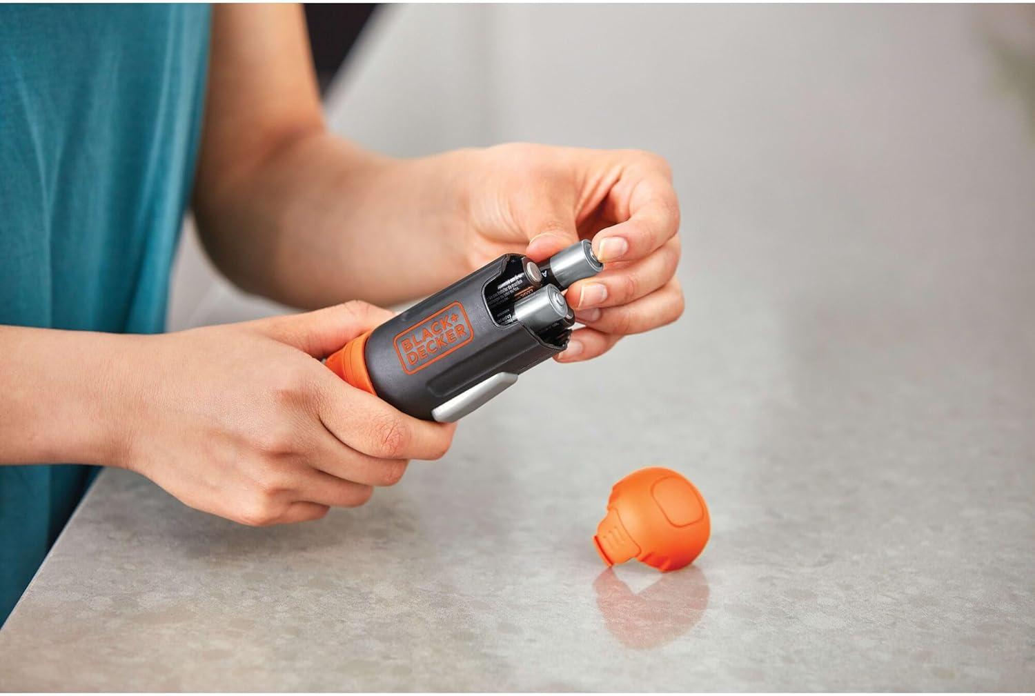 BLACK+DECKER 6V Alkaline Screwdriver, Bcf601Aa