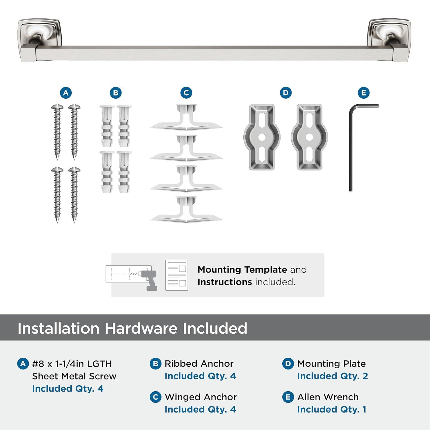 Stature 20.25" Wall Mounted Towel Bar