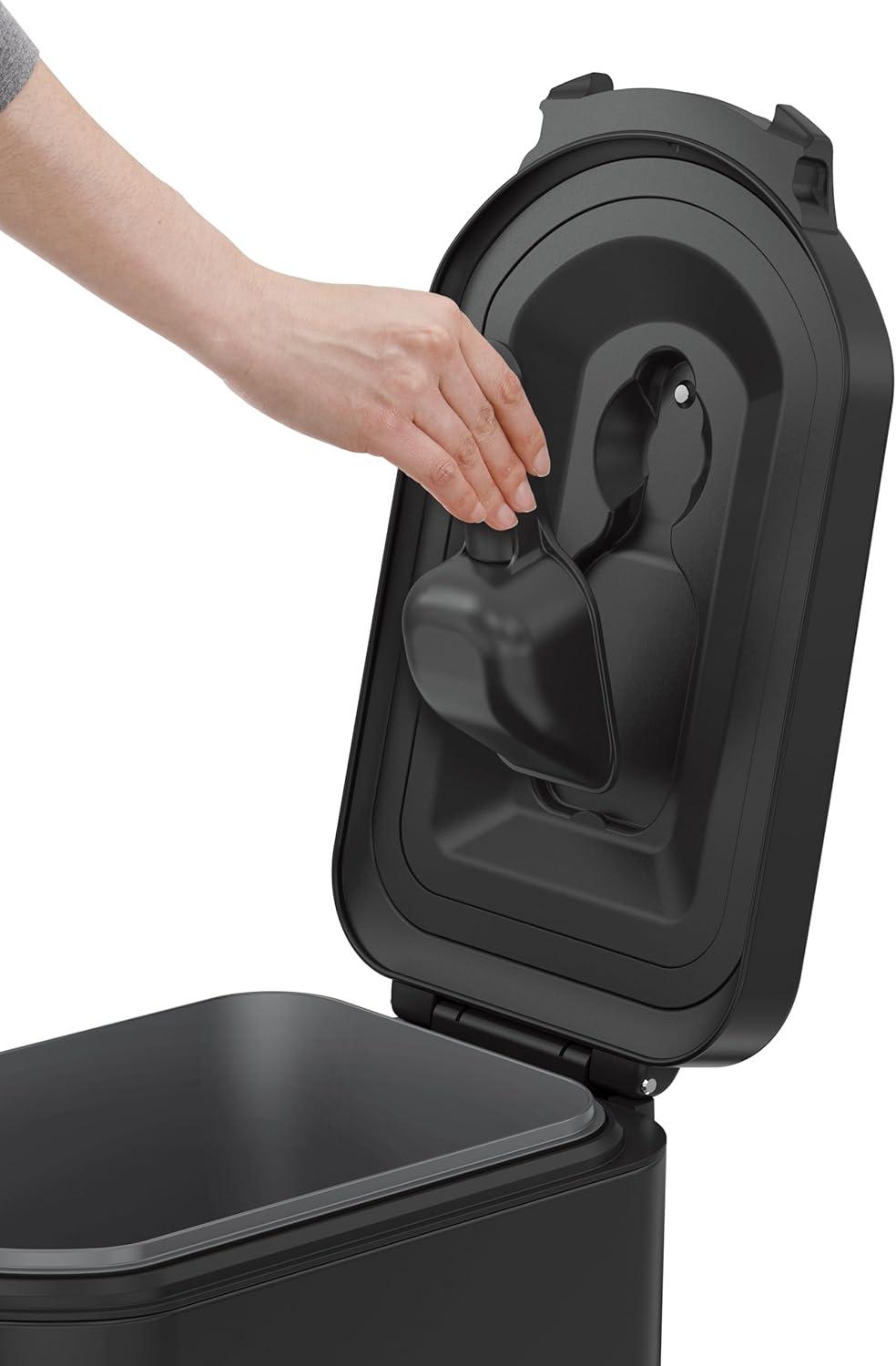 simplehuman Pet Food Storage Container Stainless Steel for Dog Food, Cat Food, and Bird Feed