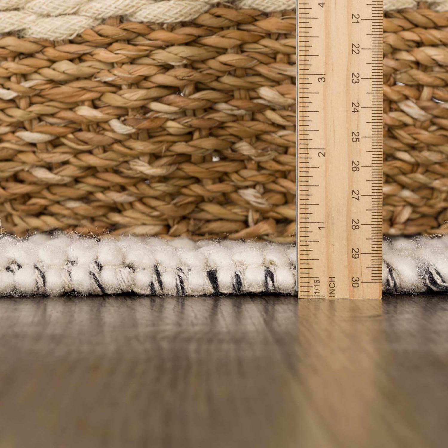 Hauteloom Rectangle Area Rug   Ivory