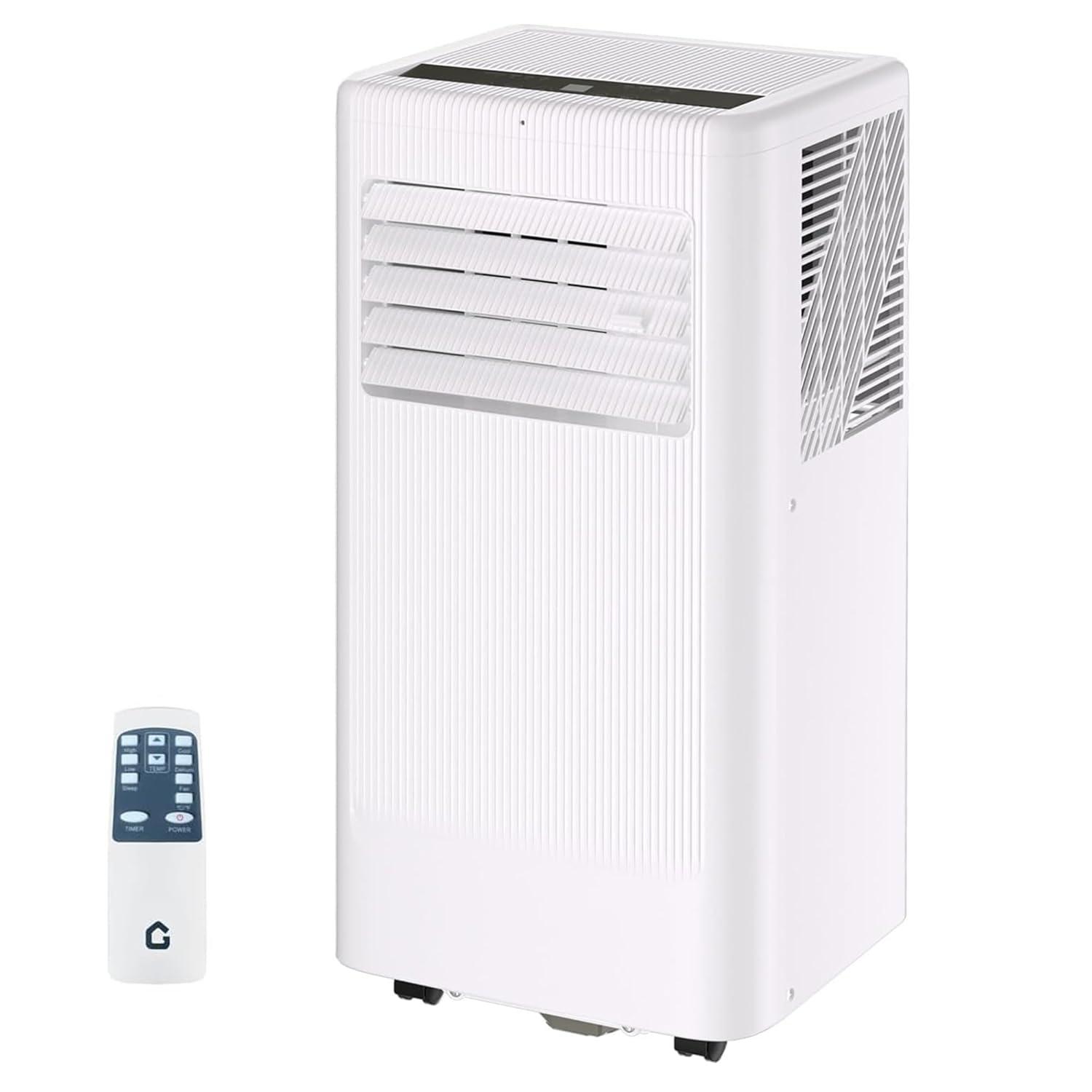 10000 BTU Portable Air Conditioners, 3-In-1 Standing Portable AC Unit With Remote Control, 24 Hour Timer