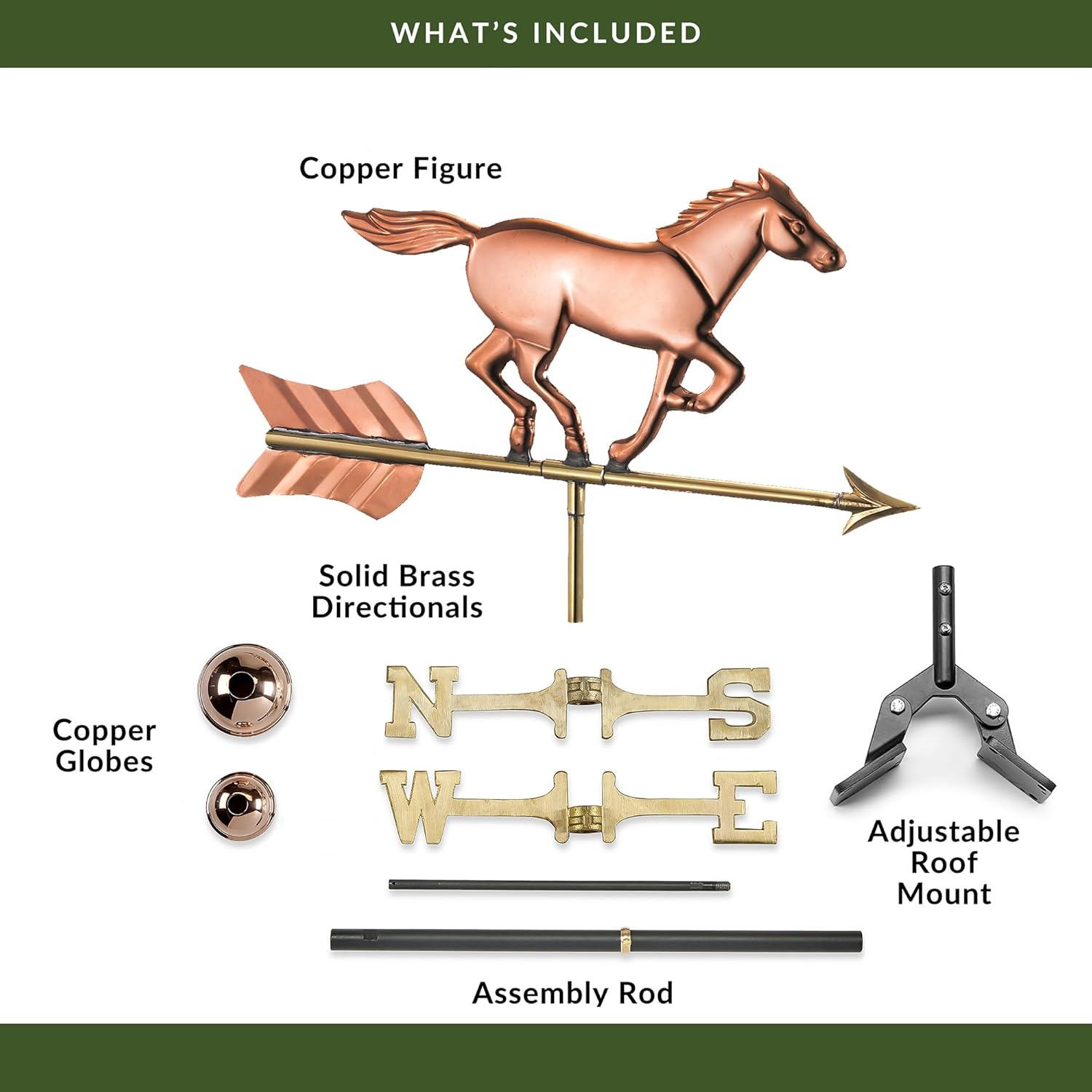 27'' H Metal Animals Weathervane