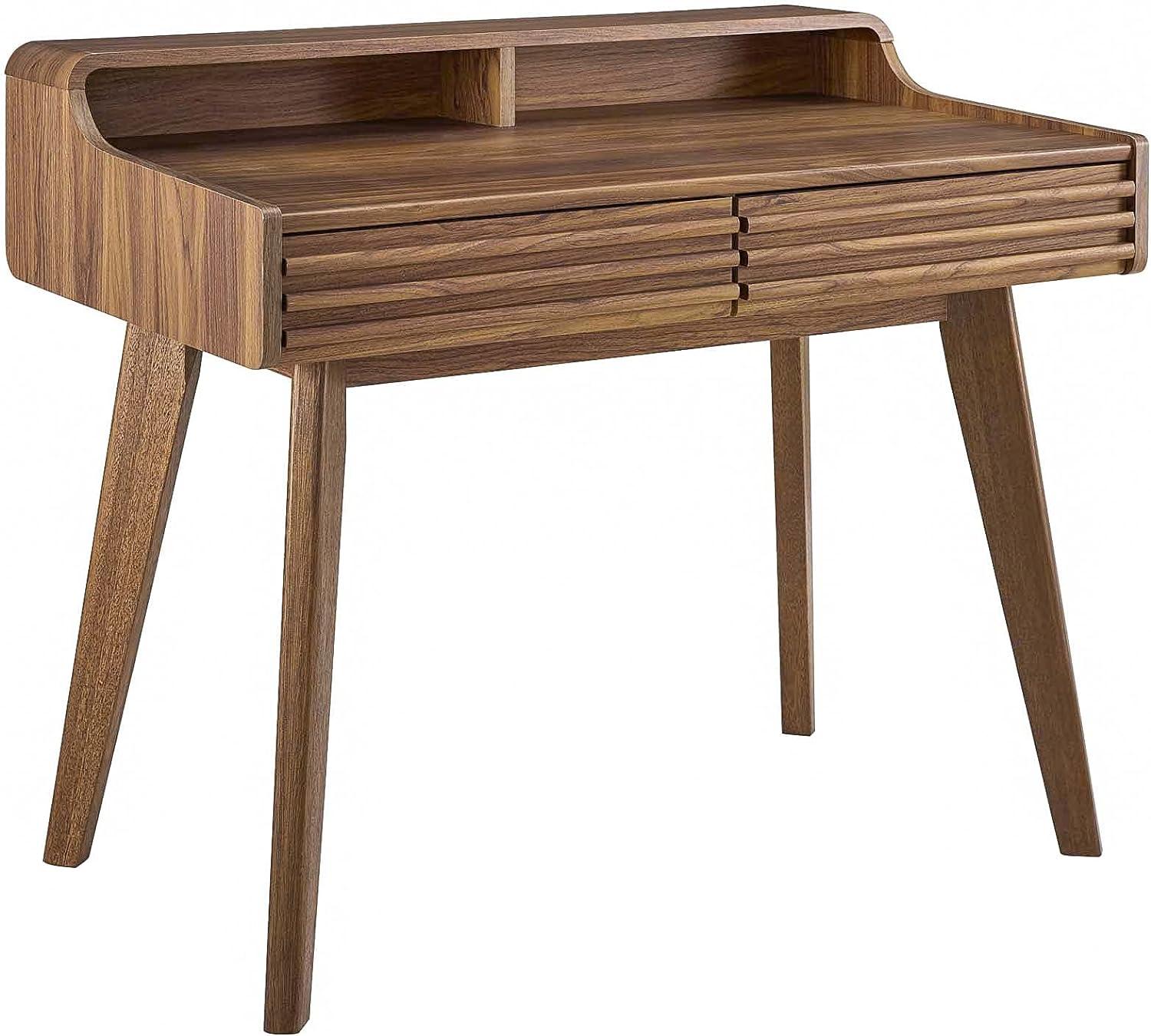 Modway Render Writing Desk Walnut