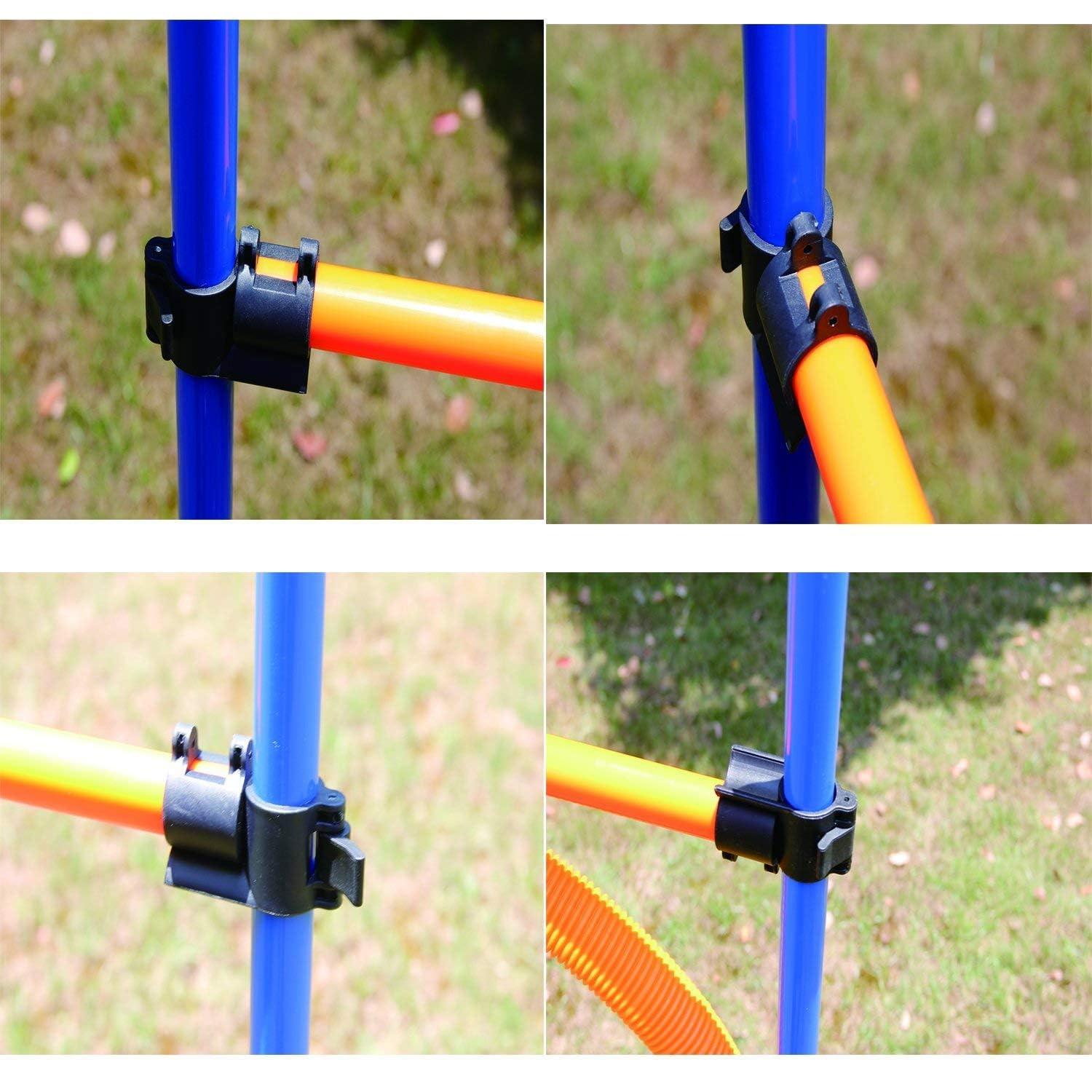 PAWISE Dog Training Exercise Equipment,Puppy Agility Training Kit, Jump Ring Outdoor,Playground Equipment Outdoor,Dog Agility Jumps for Backyards, Parks, and Playgrounds