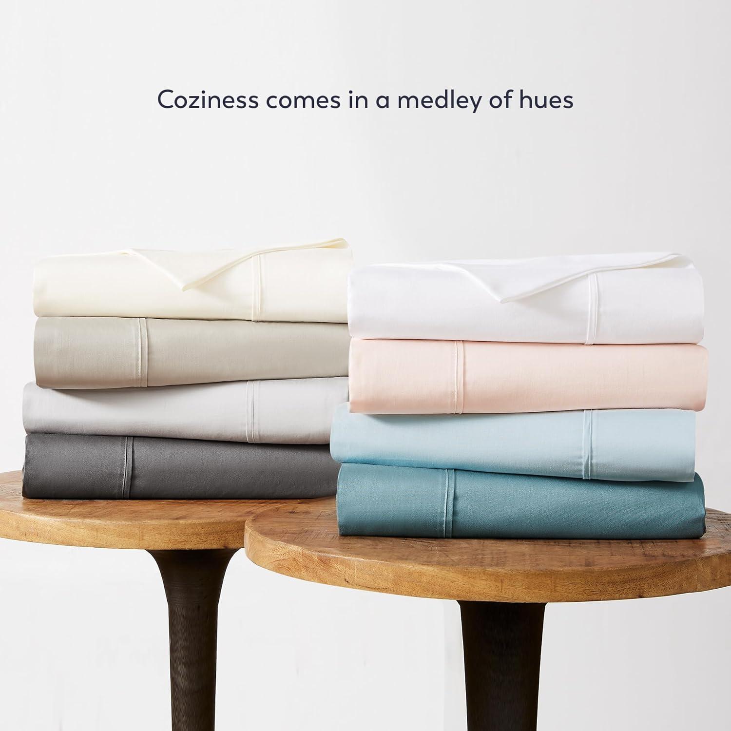 400 Thread Count Wrinkle Free Cotton Solid Sheet Set - Purity Home