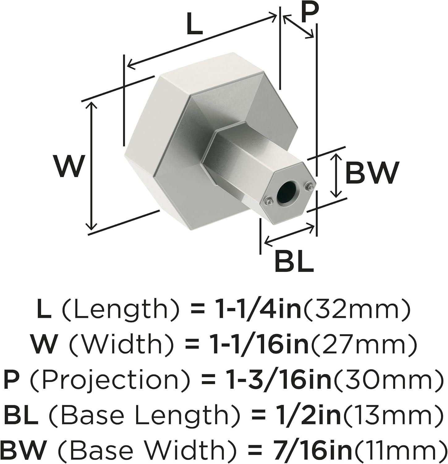 Caliber 1 1/4" Diameter Geometric Knob