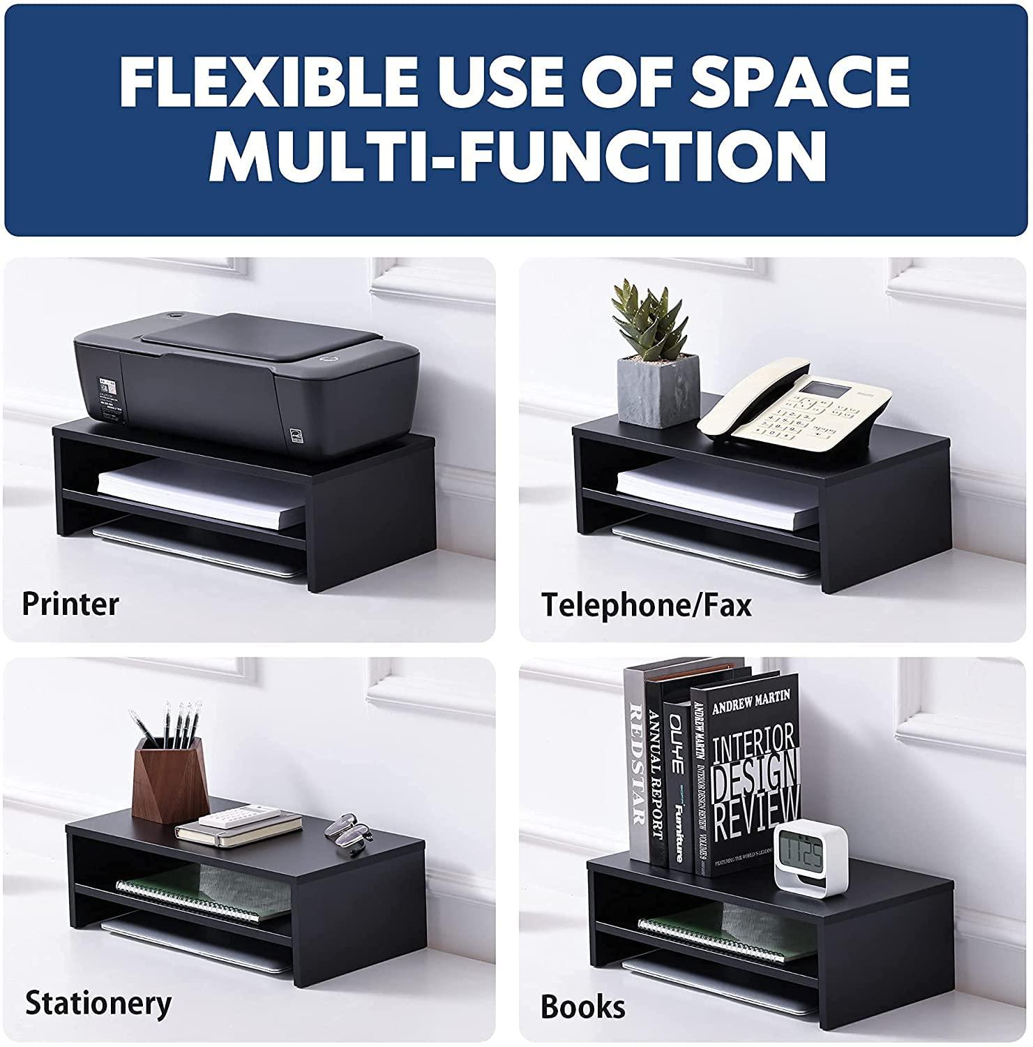 FITUEYES DT204201WB Computer Monitor Riser Desktop Stand with Storage Space 2, 528 oz