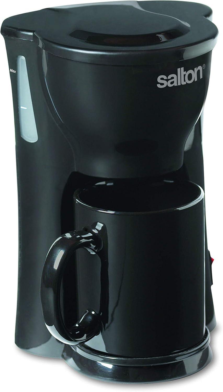 Salton Black Space Saving 1 Cup Coffeemaker