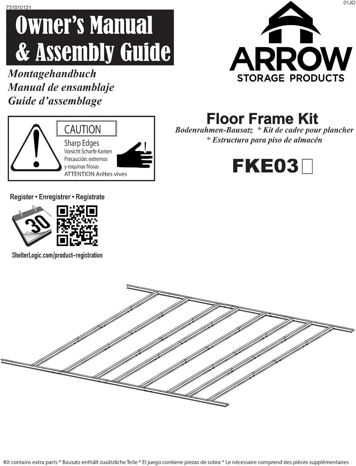 Arrow Arrow Rust Resistant Steel Flooring Kit