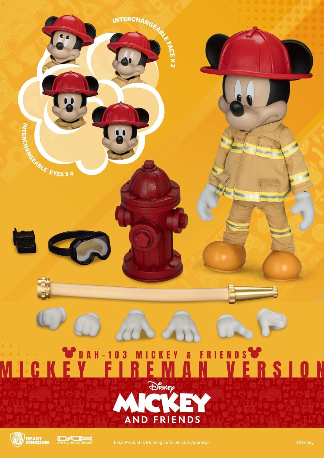 Mickey & Friends Mickey Fireman Version (Dynamic 8ction Hero)