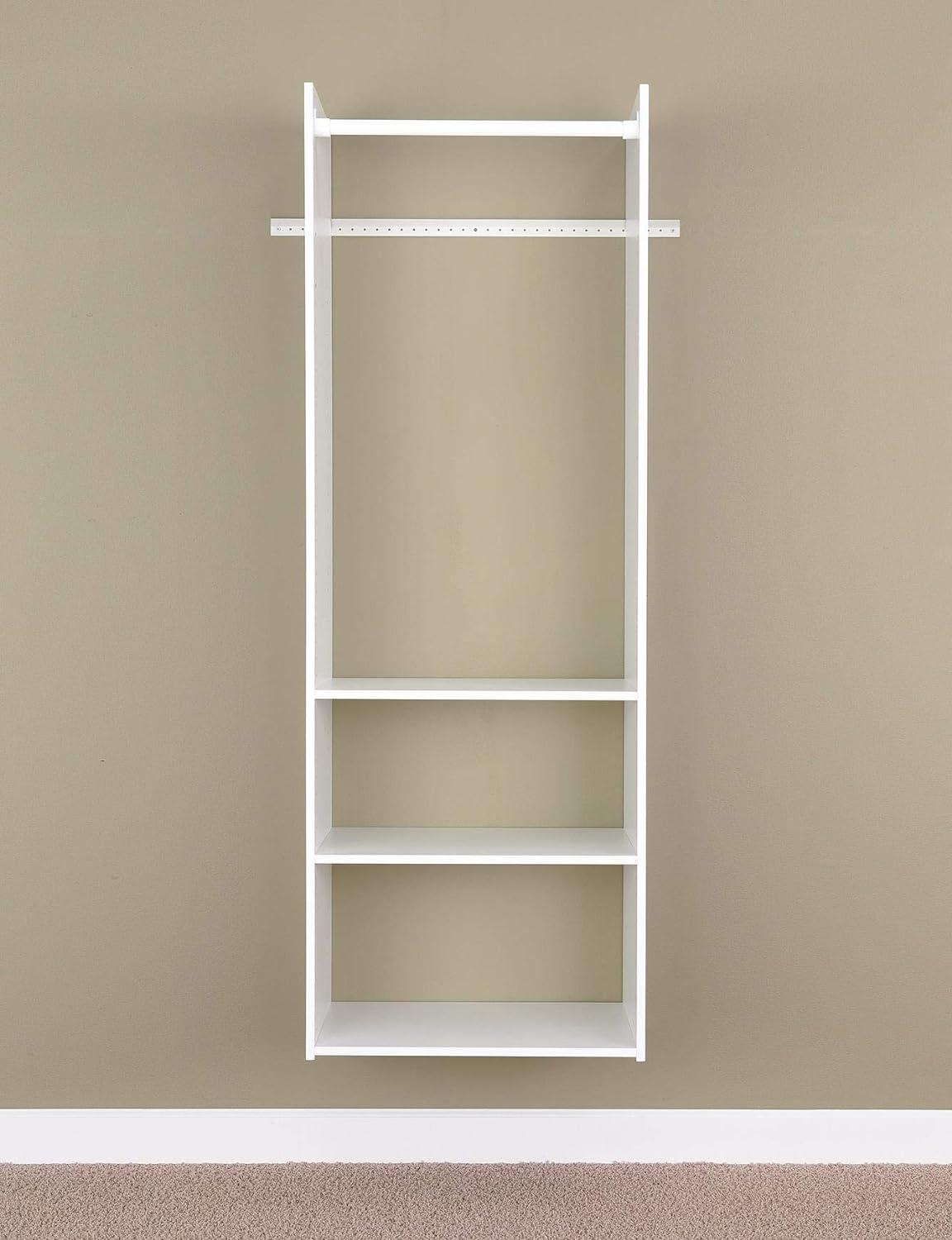 Easy Track 72-Inch White Hanging Tower Closet Kit