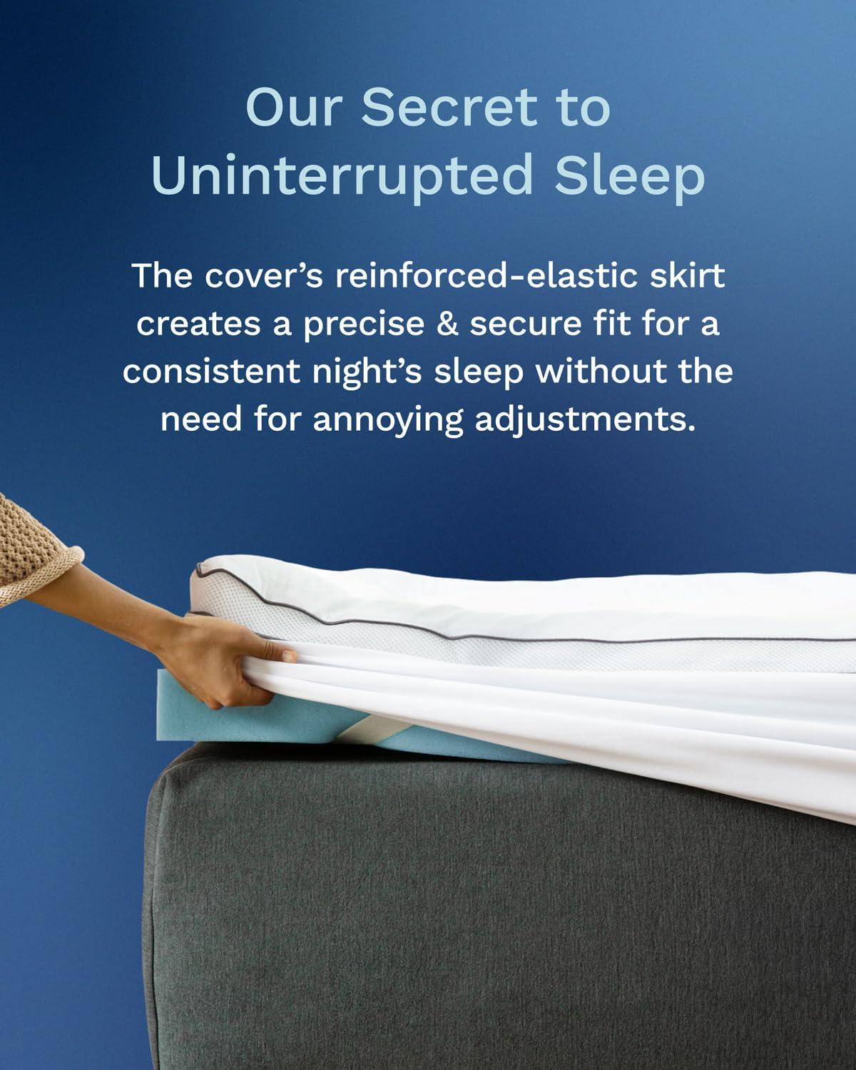 Mattress Topper - 4 Inch - CertiPUR-US Certified Gel Memory Foam - Hybrid Lux Dual Layer by Viscosoft  Twin XL