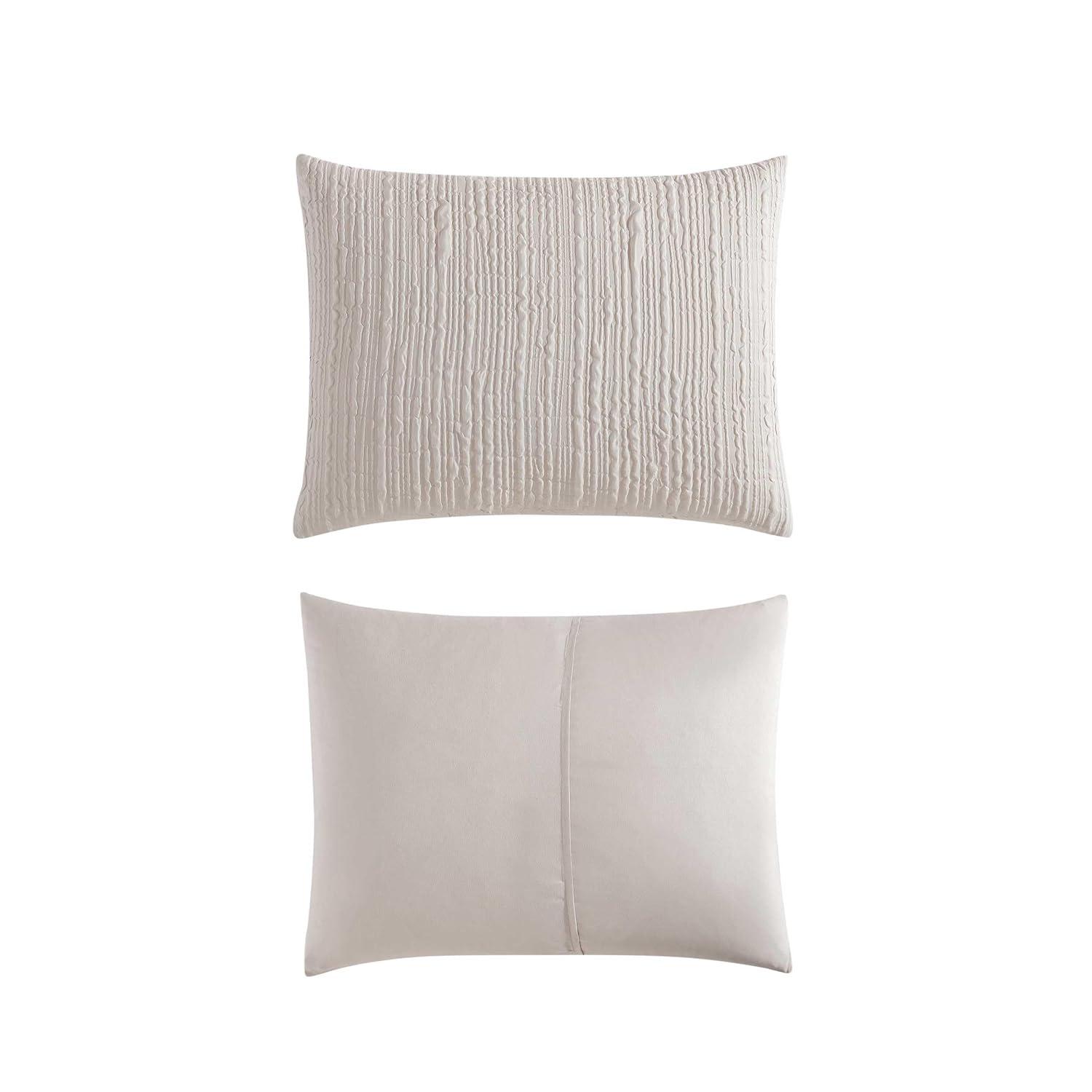 Kenneth Cole Serenity Wavy Lines Beige Comforter Set