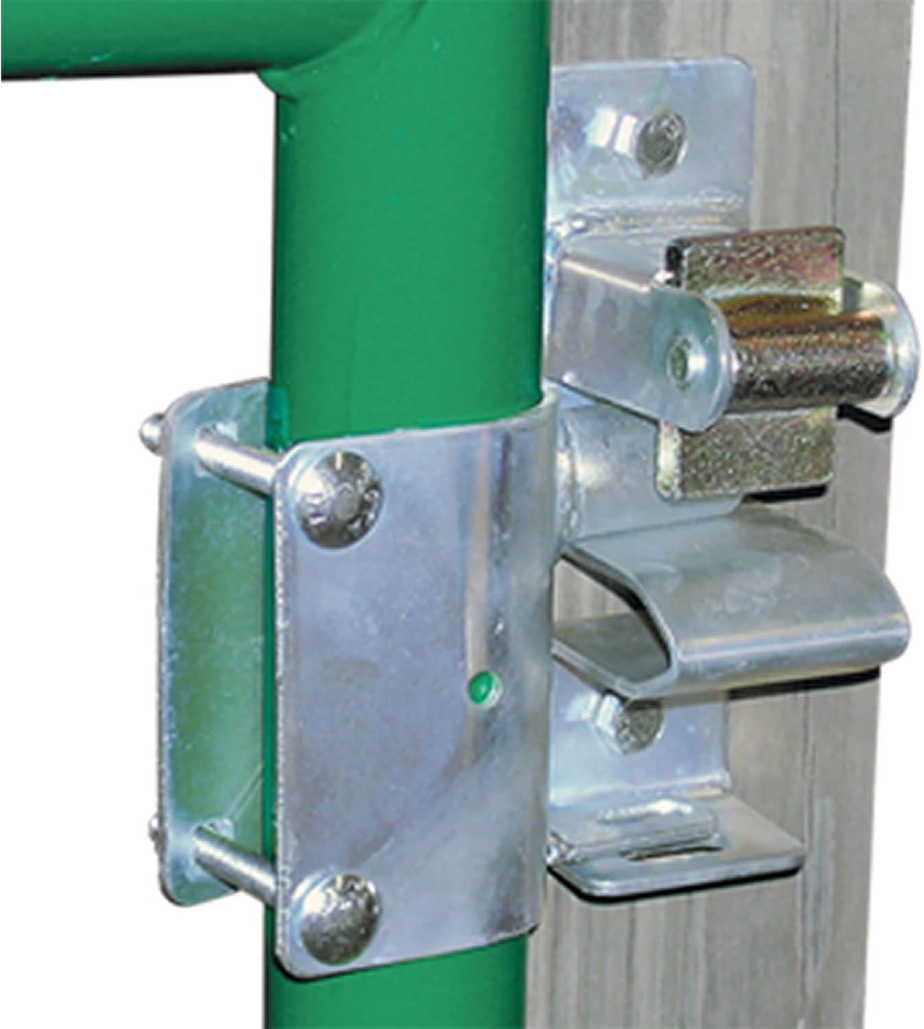 Silver Lockable One-Way Gate Latch for Tubular Gates