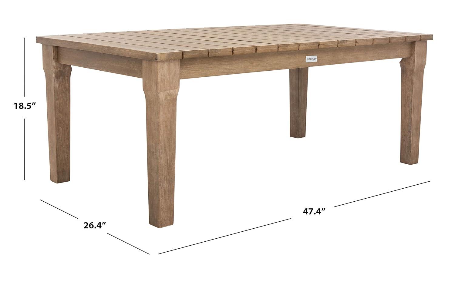 Martinique Patio Coffee Table - Indoor/Outdoor - CPT1014 - Natural - Safavieh
