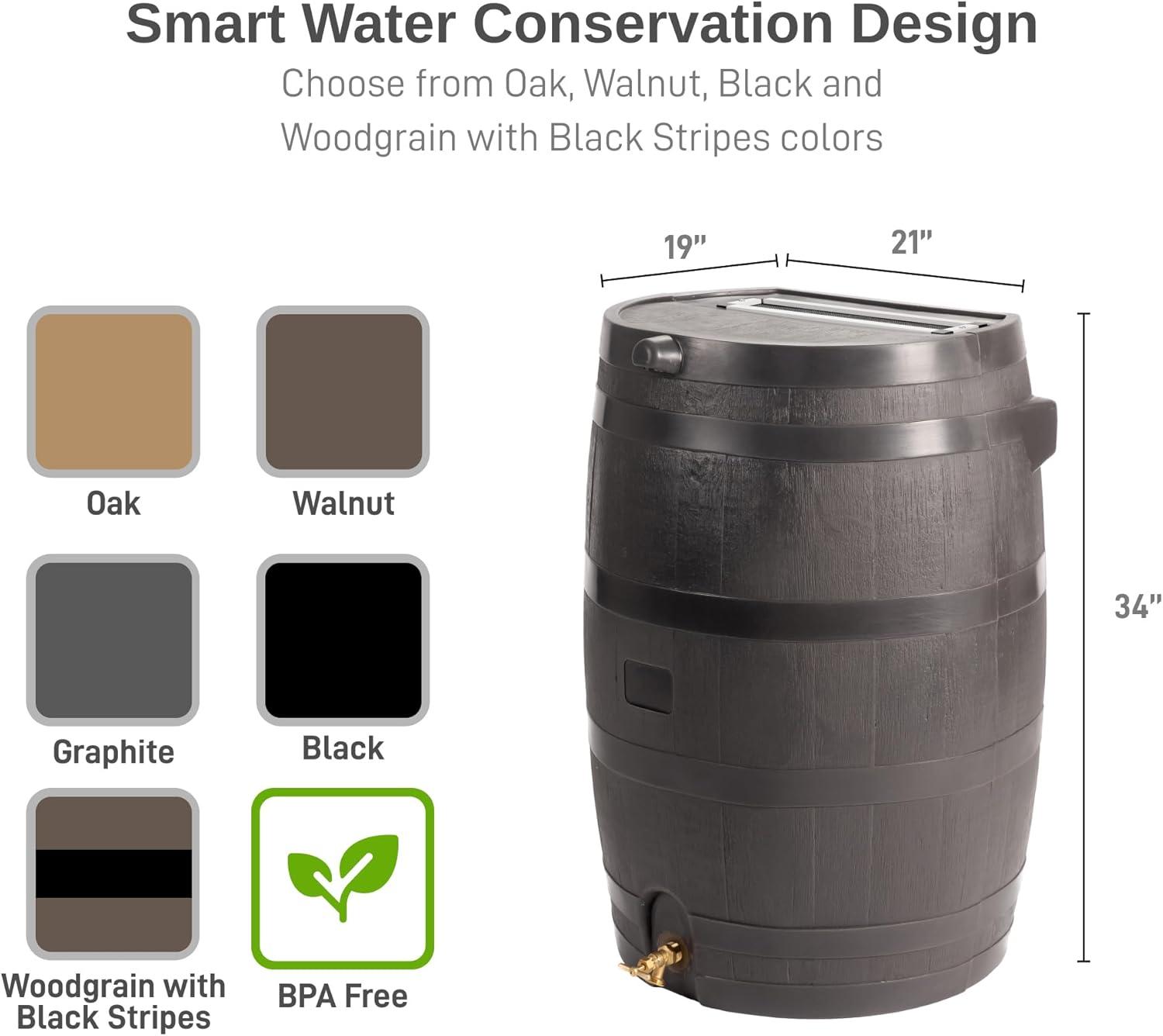 RTS Companies RTS Home Accents 50 Gallon Eco Rain Barrel