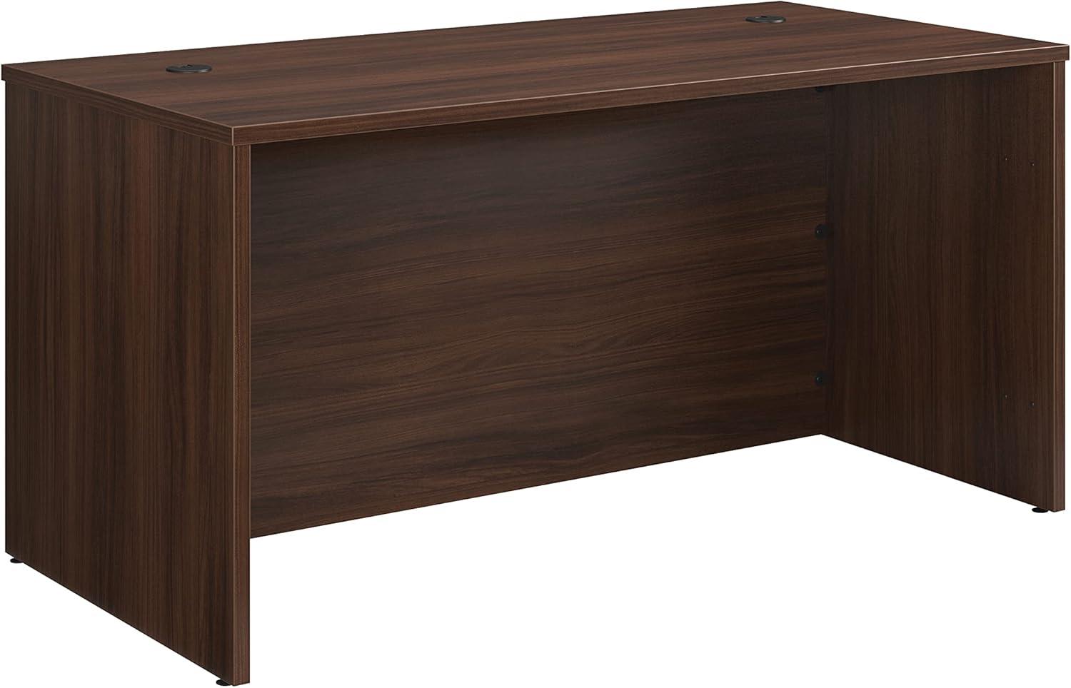 Noble Elm 60" Wood Desk with Power Outlet