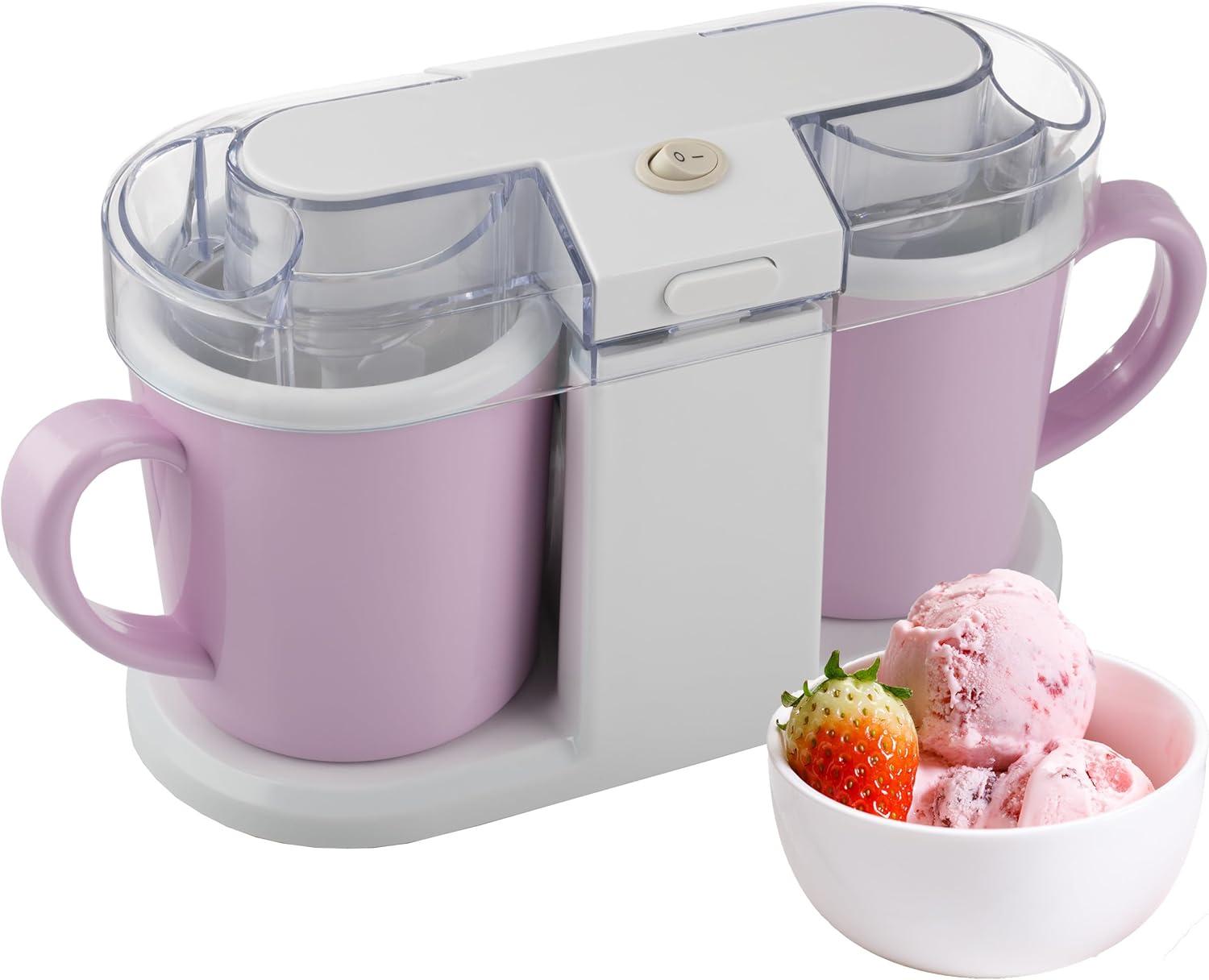 Classic Cuisine 2QT Ice Cream Maker for Sorbet, Gelato, and Frozen Yogurt