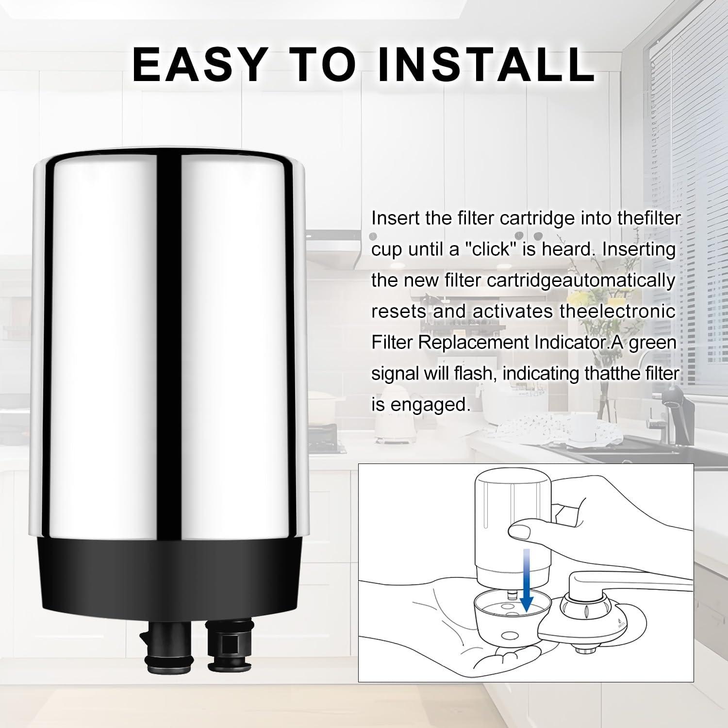 Brita 3ct Replacement Water Filters for Brita Tap Faucet Mounts - Chrome: Filters Copper & Mercury