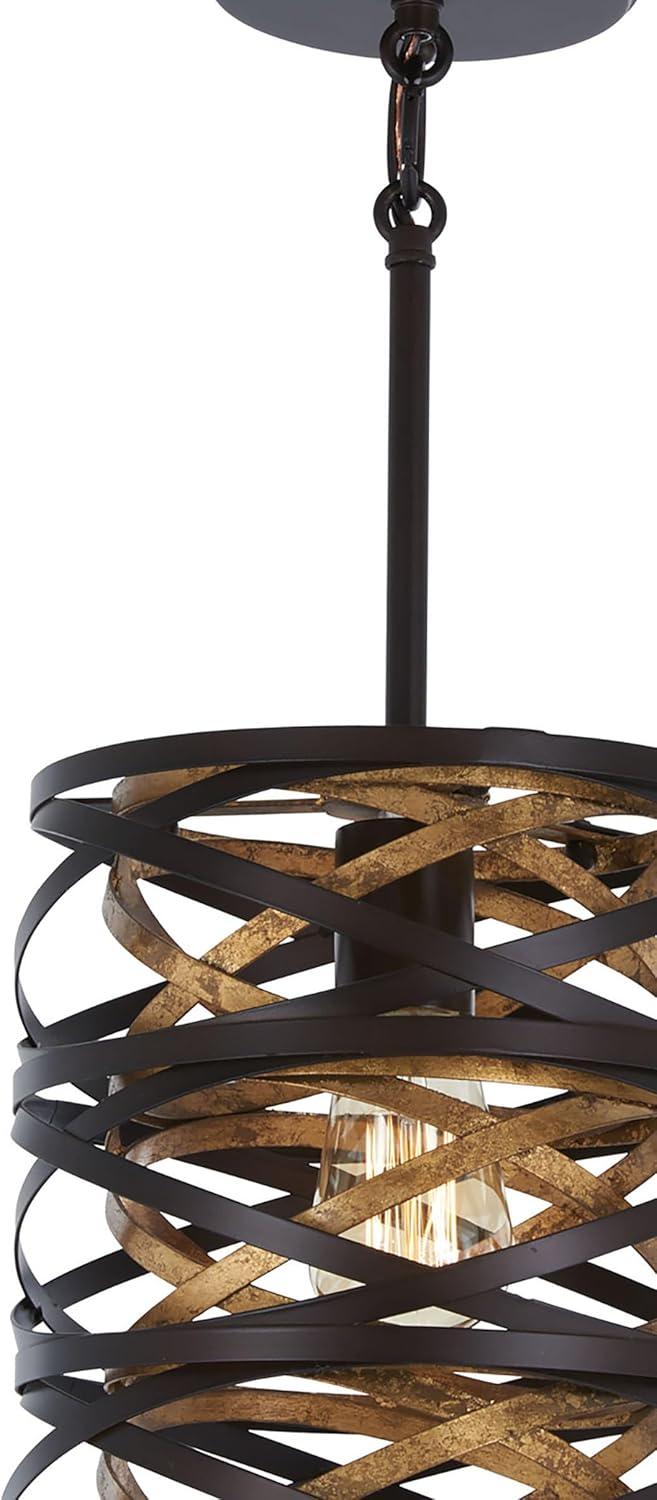 Minka Lavery Dark Bronze Mosaic Gold Mini Pendant Light 8 1/2" Wide Modern for Dining Room House Kitchen Island Living Bedroom