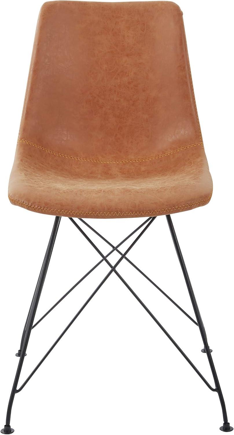 Carbon Loft  Levant Chair (Set of 2) Charcoal Leather