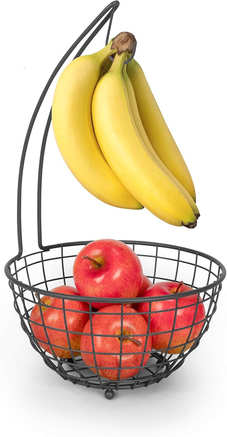 Grid Industrial Gray Industrial Gray Small Fruit Tree Basket