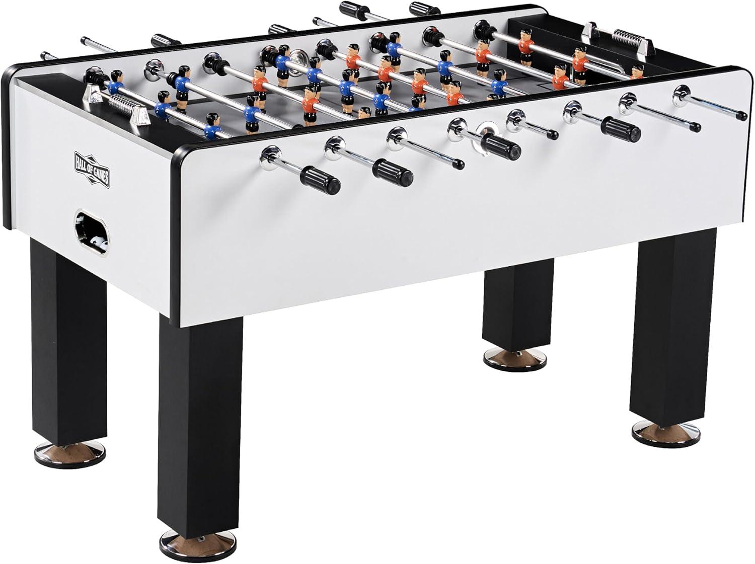 Hall Of Games 56” Phoneix  Foosball Gaming Table Standard Size, Durable And Stylish With Tabletop Sports Soccer Balls, Perfect For Family Game Rooms