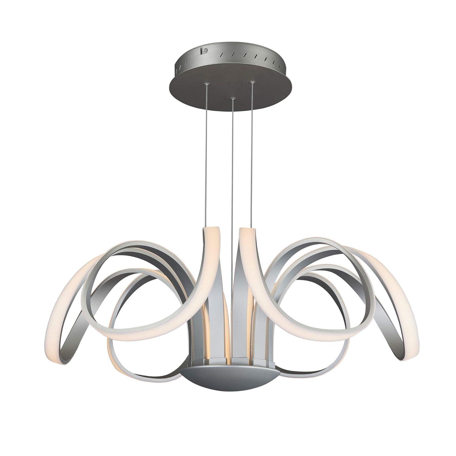 Capella Flower 30" Integrated LED ETL Certified Chandelier Height Adjustable Pendant
