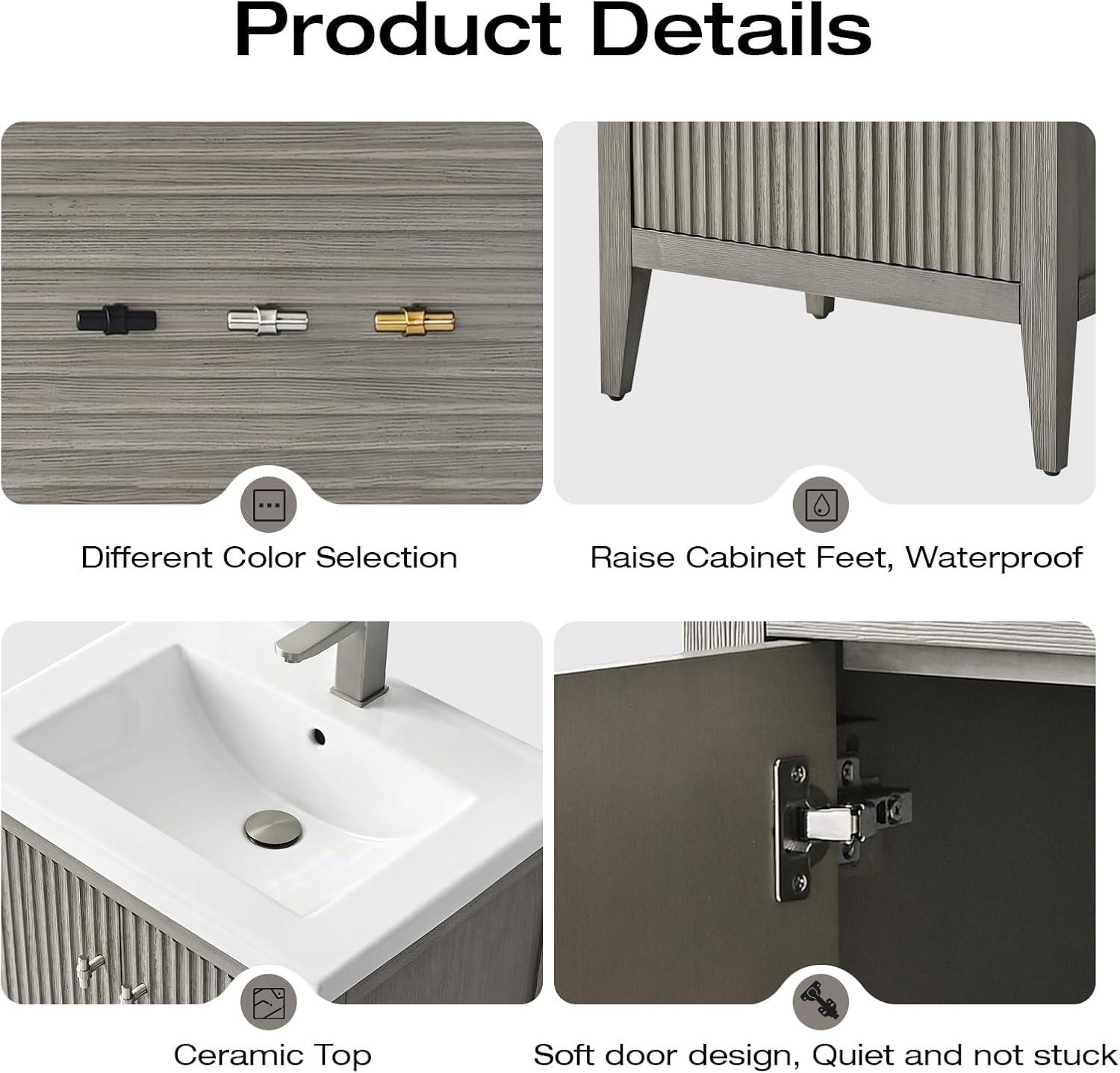 24" Single Bathroom Vanity Set