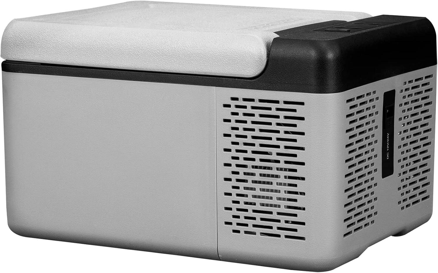 Compact Silver 10 Quart Portable RV Smart Freezer