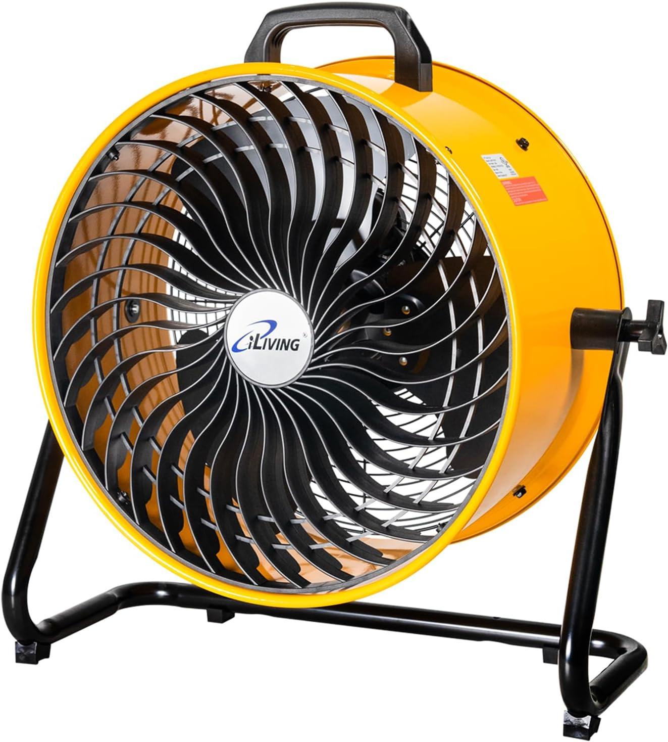 iLiving 18 in. Low Noise Turbo Fan 4100 CFM 3-Speed Portable Air Circulator