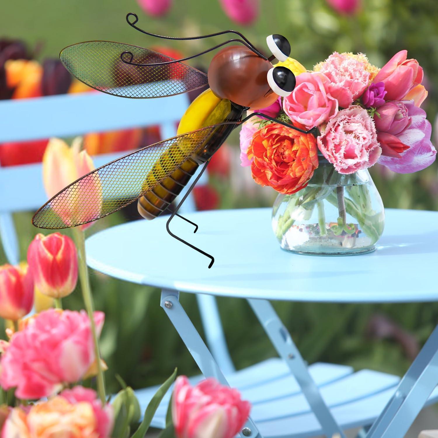 Solar Garden Lights Outdoor Decor,Metal Large 41" Solar Butterfly Garden Decor,Waterproof Butterfly Decoration Decorative Stakes Lights,Gardening Gifts For Mom Women,Fairy Accessories For Yard Lawn