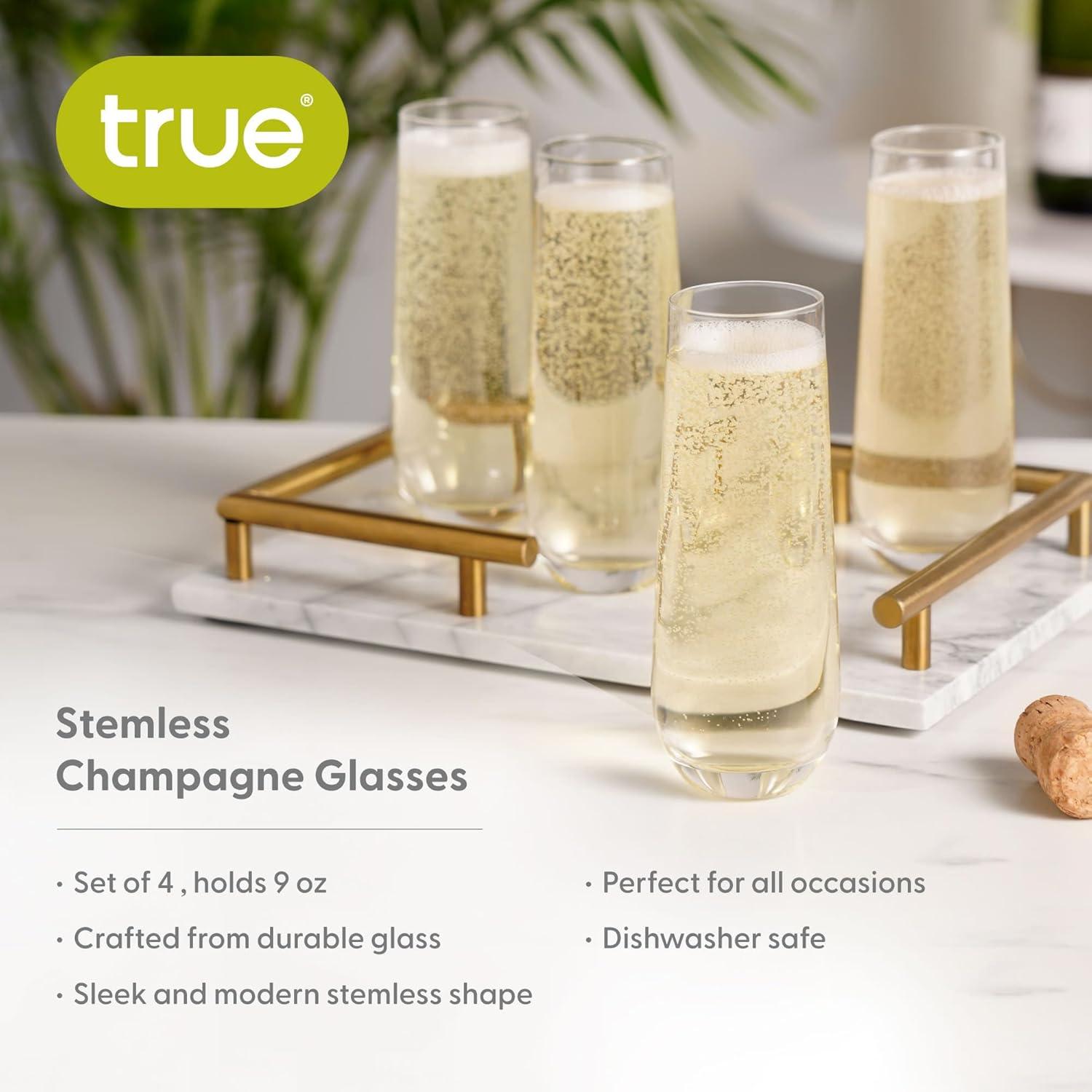 Stemless Champagne Glasses (Set of 4)