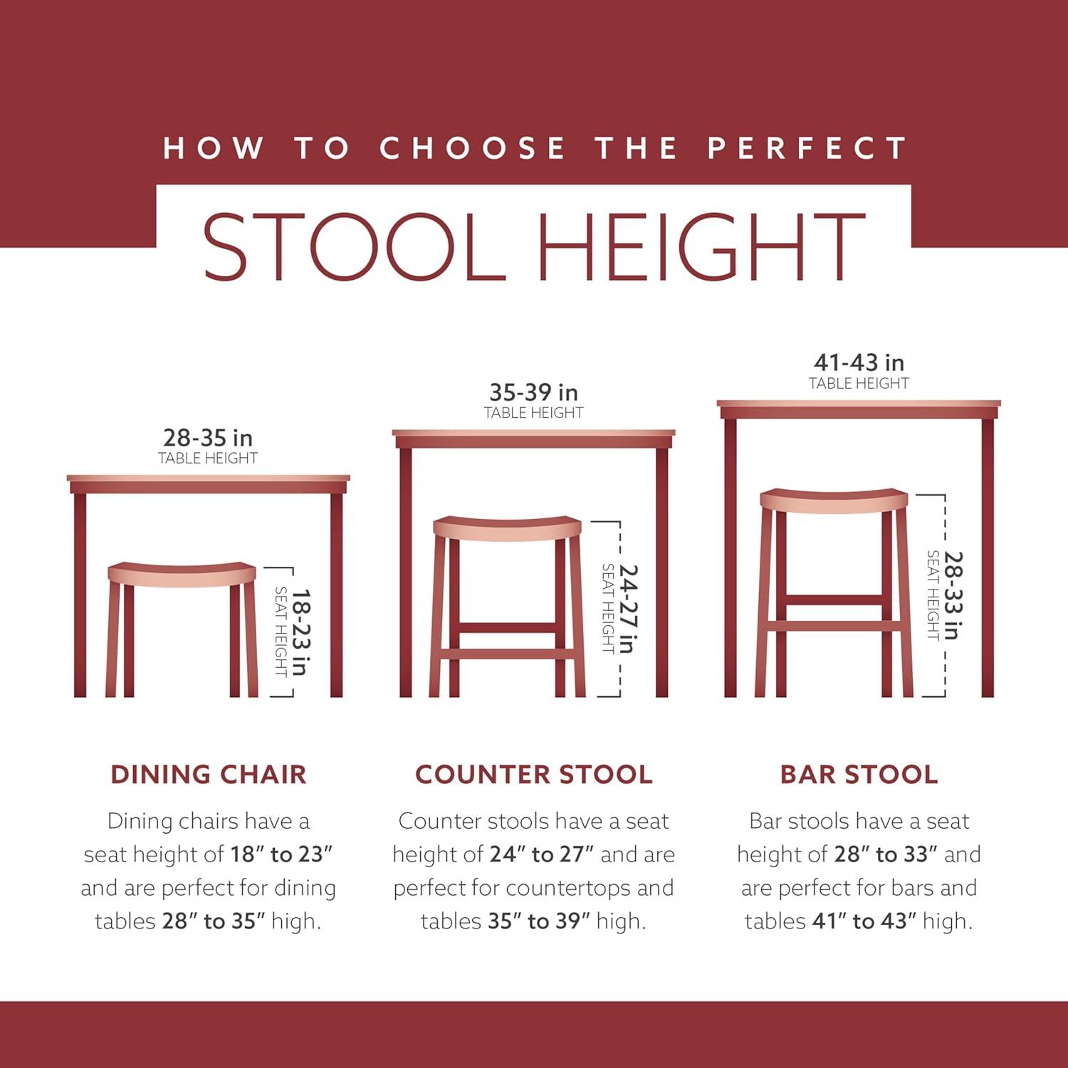 30" Saddle Backless Sloping Seat Barstool Wood Brown - Linon: Rubberwood, Footrest, Fixed Height