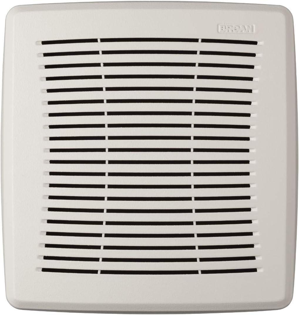 Broan-NuTone FGR101 Replacement Square Bathroom Ventilation Exhaust Fan Grille Cover, White