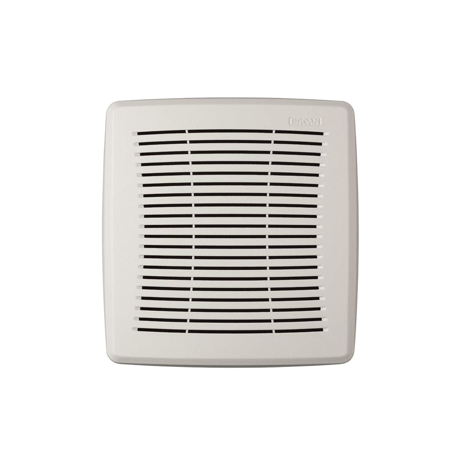 Broan-NuTone FGR101 Replacement Square Bathroom Ventilation Exhaust Fan Grille Cover, White