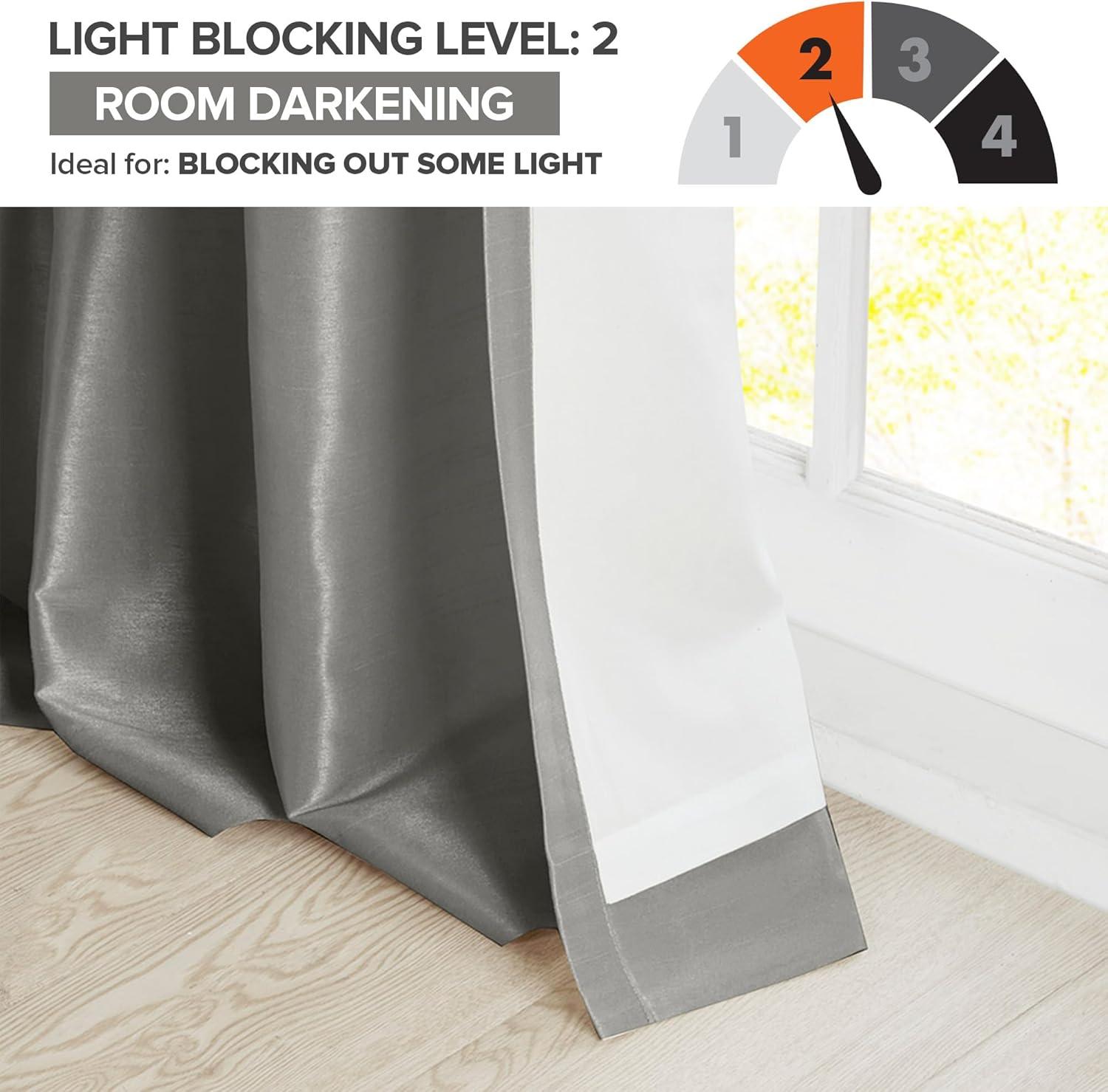 Lillian Twisted Tab Light Filtering Lined Curtain Panel