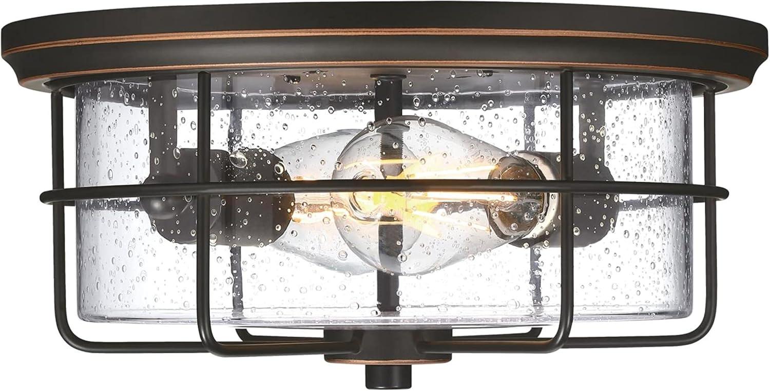 2 - Bulb Outdoor Flush Mount