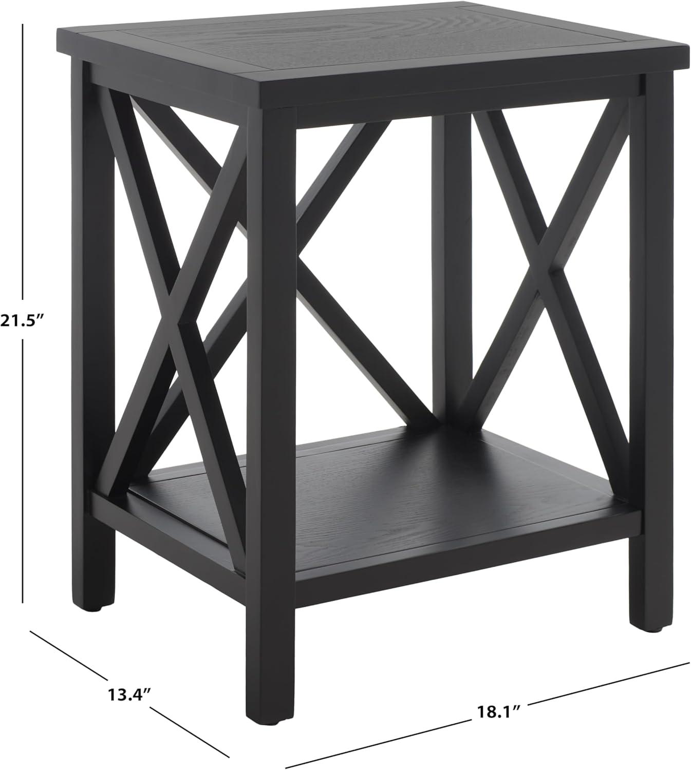 Candace Cross Back End Table - AMH6523H - Avacado Green - Safavieh Couture