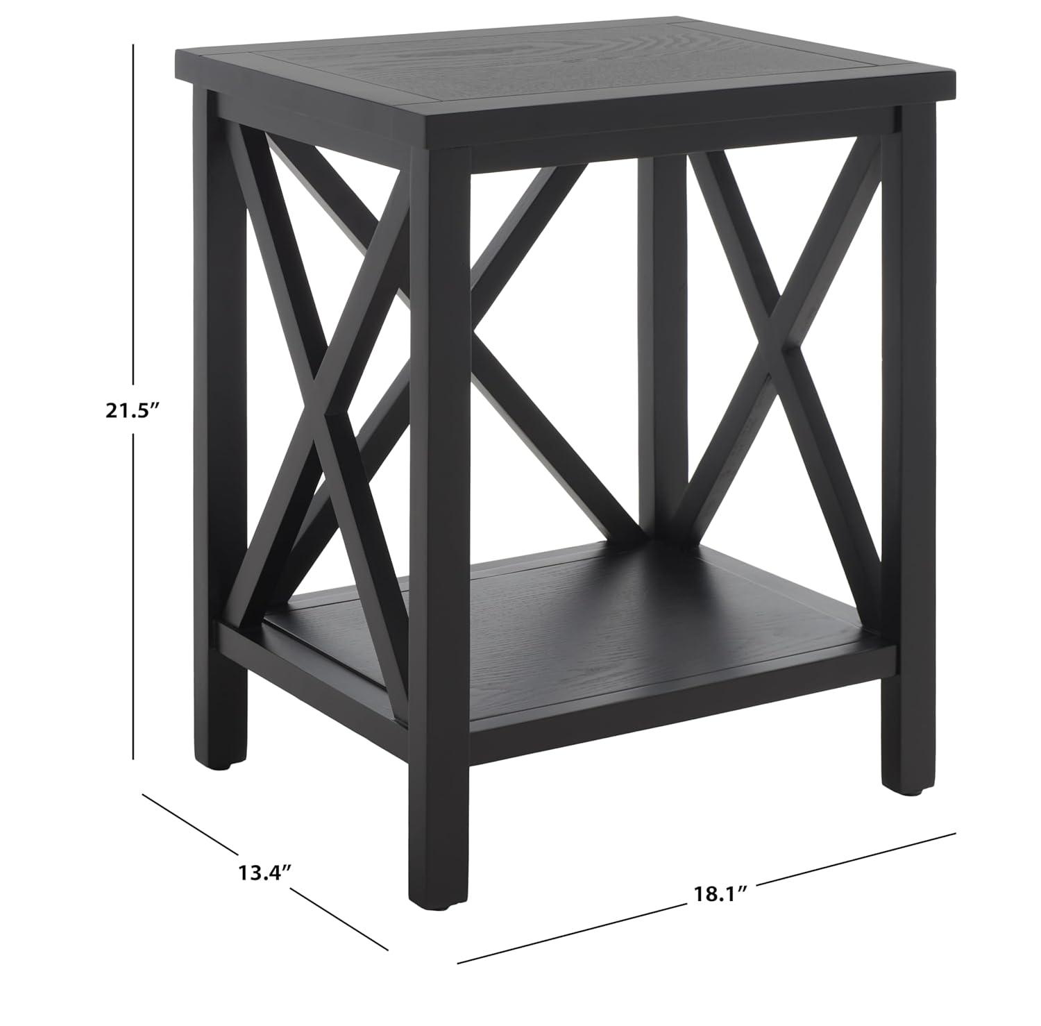 Candace Cross Back End Table - AMH6523H - Avacado Green - Safavieh Couture