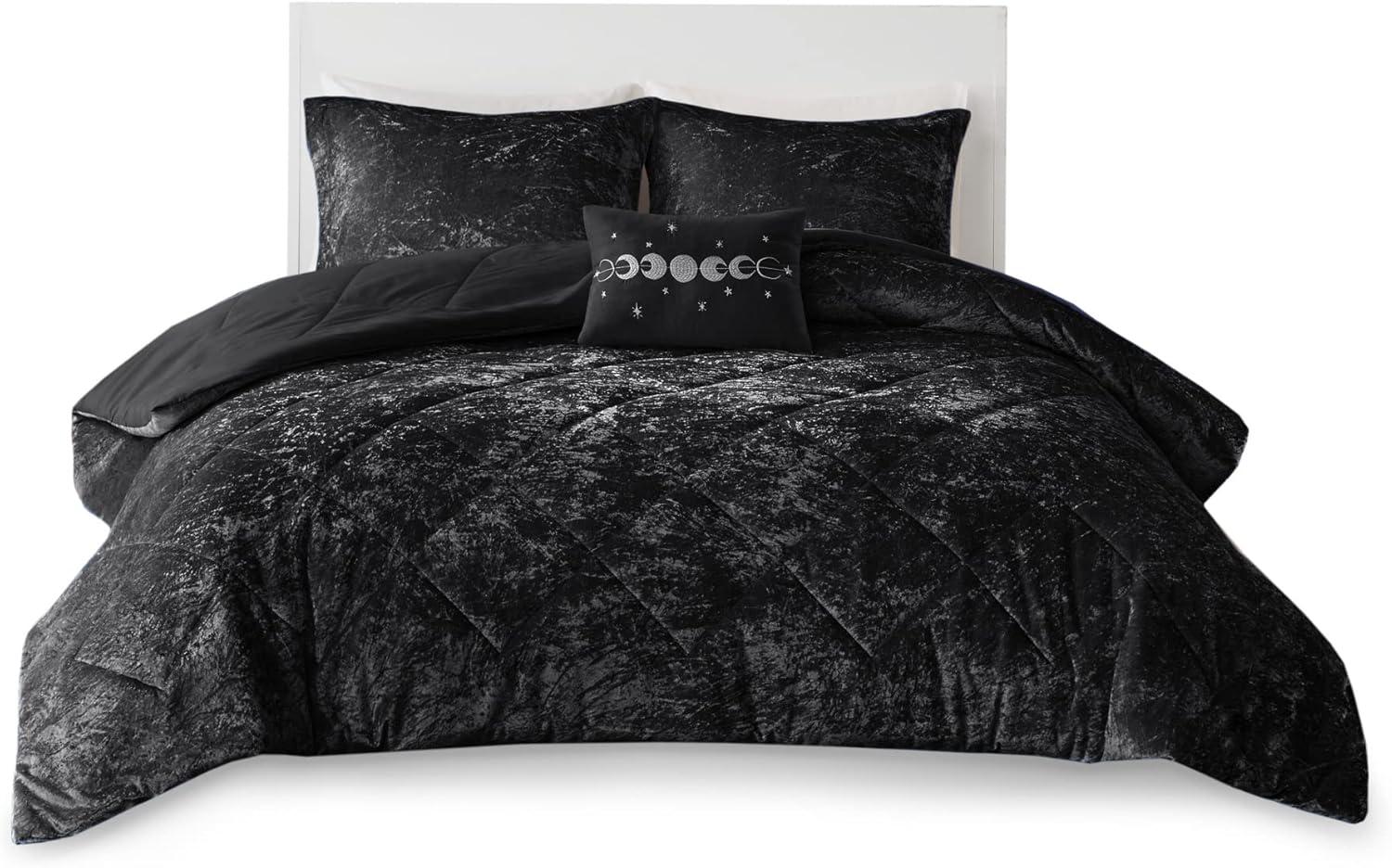 Intelligent Design Alyssa Velvet Quilted Diamond Ultra Soft Comforter Set