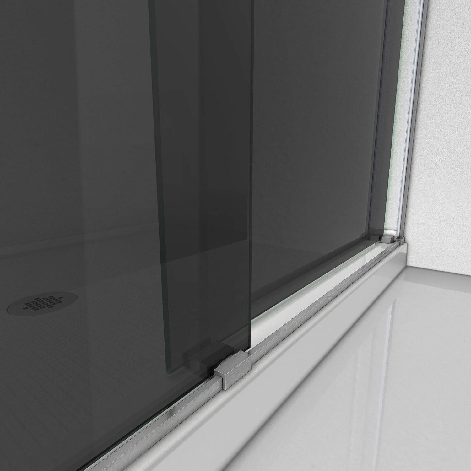 44" - 48" W 76" H Reversible Semi-Frameless Shower Door with ClearMax Technology
