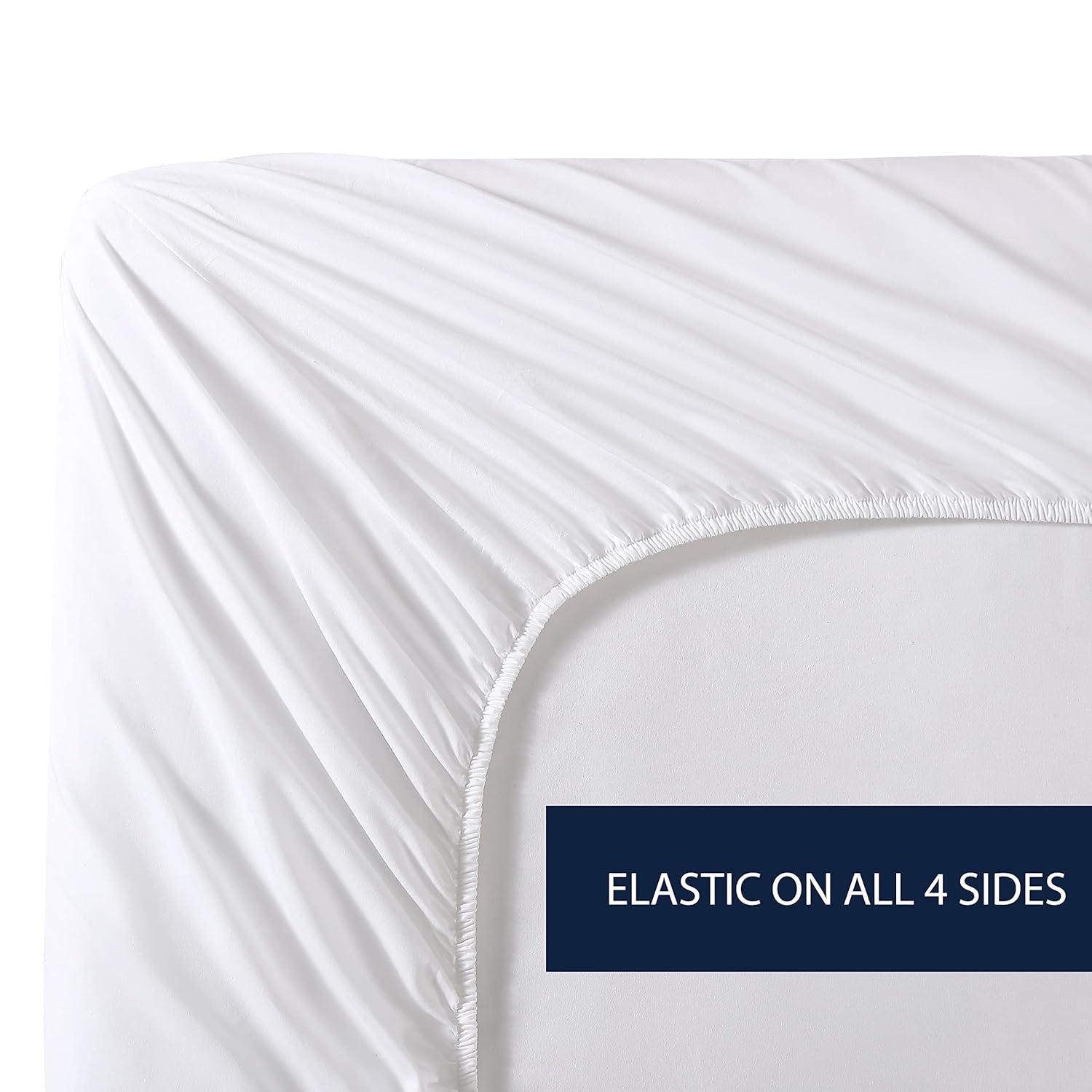 Nautica Percale Cotton Fully Elastic Fitted Sheet & Reviews | Wayfair