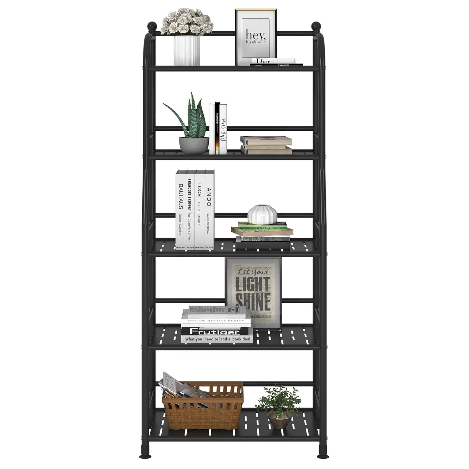 Rebrilliant Metal Shelf Storage Shelves, Living Room Shelves, Corner Kitchen Storage Shelves, Indoor Plant Shelves