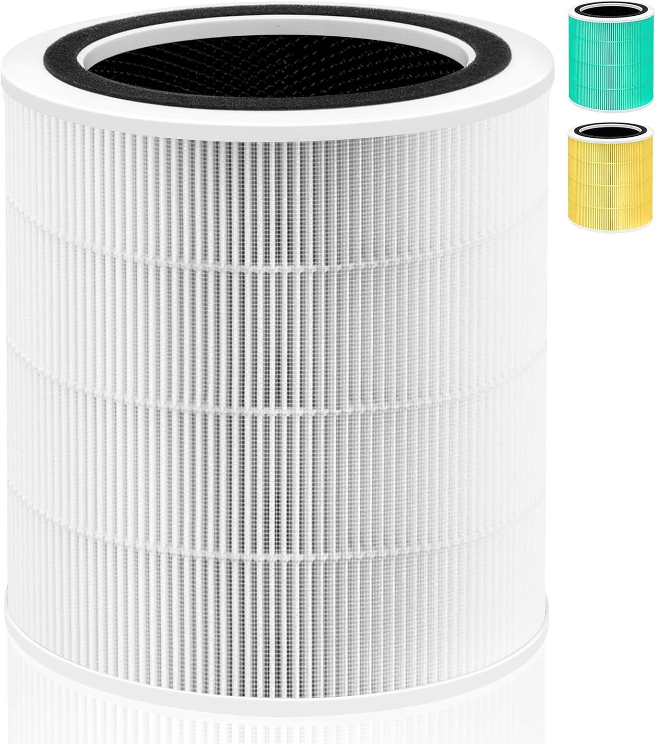 Levoit PlasmaPro 400S Replacement Filter: True HEPA, Captures Odors, Mold, Dust, Pet Dander, Compatible with Levoit Air Purifiers