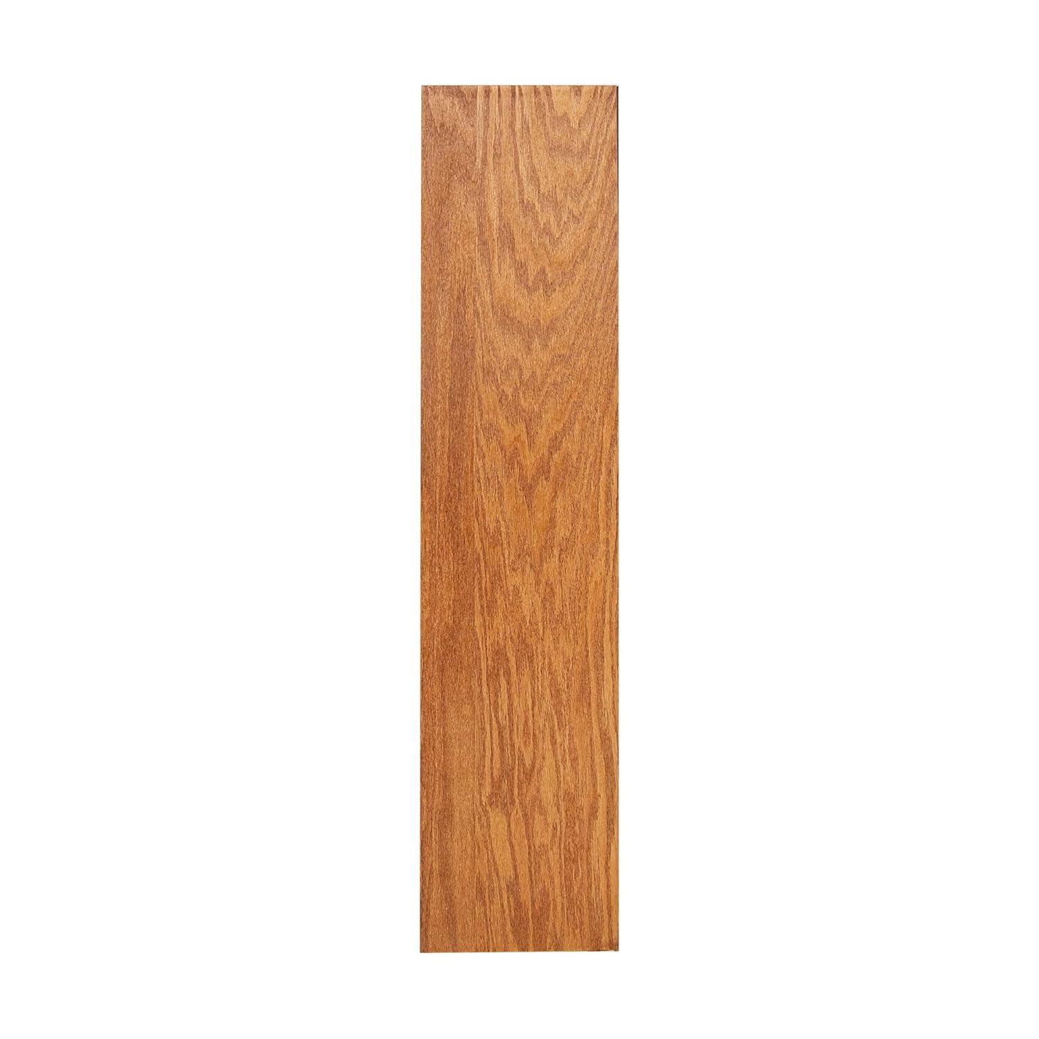 Concepts in Wood 8 Shelf Double Wide Wood Bookcase, 48 inch Tall - Oak Finish