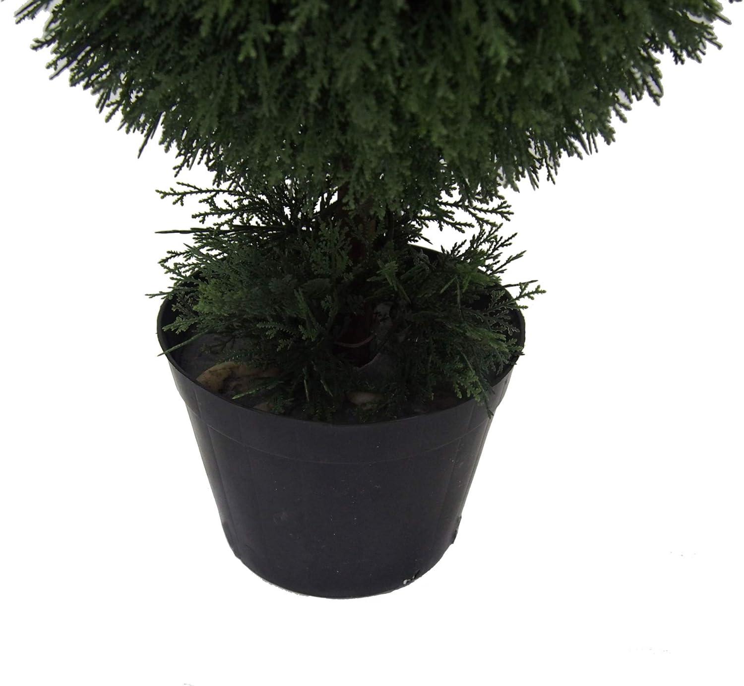 Vickerman Artificial Cedar Ball Topiary In Pot UV