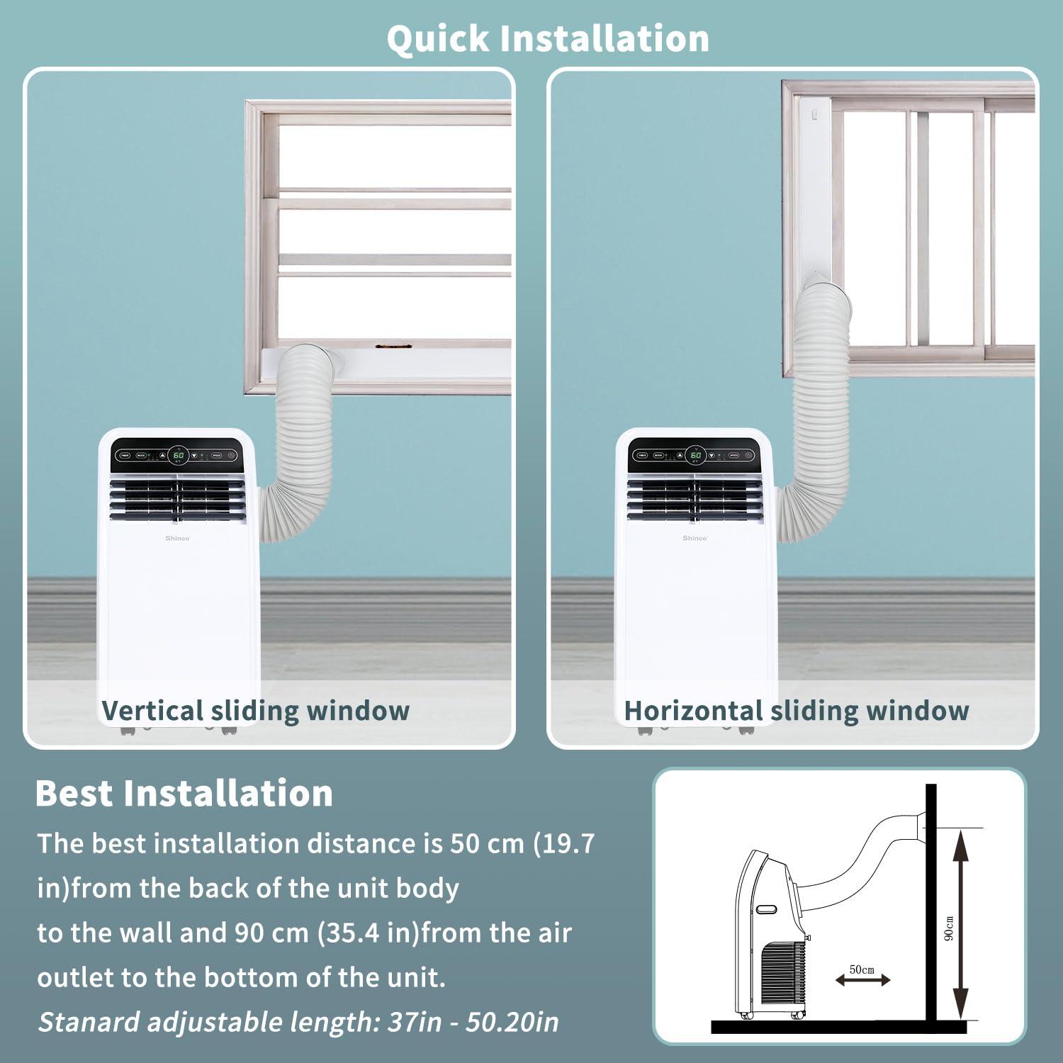 Shinco Shinco 8,000 BTU(ASHRAE) Portable Air Conditioner with Remote