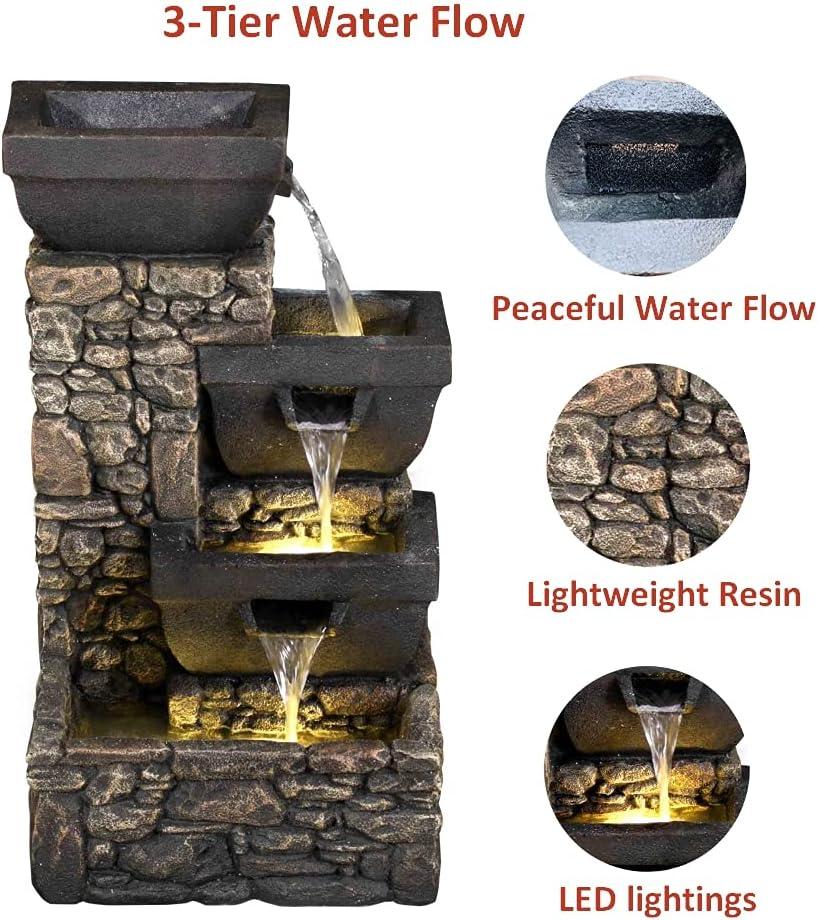 Litedeer Labyrinth Indoor Outdoor Water Fountain